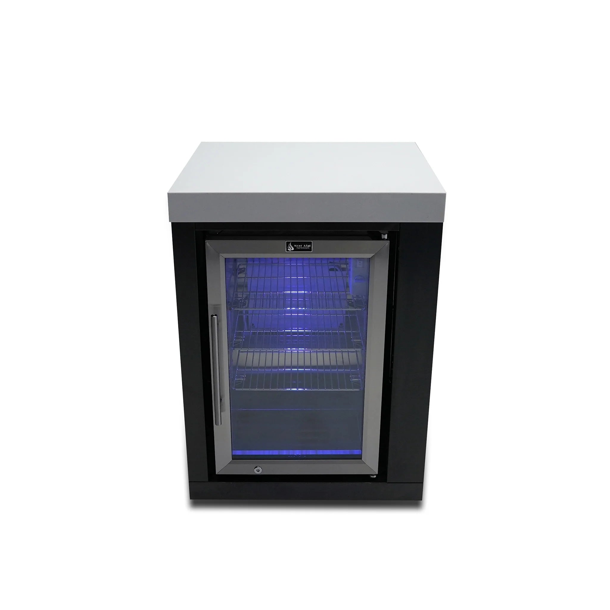 2.6 Cu. Ft. Outdoor Rated Black Stainless Steel Refrigerator Cabinet Module