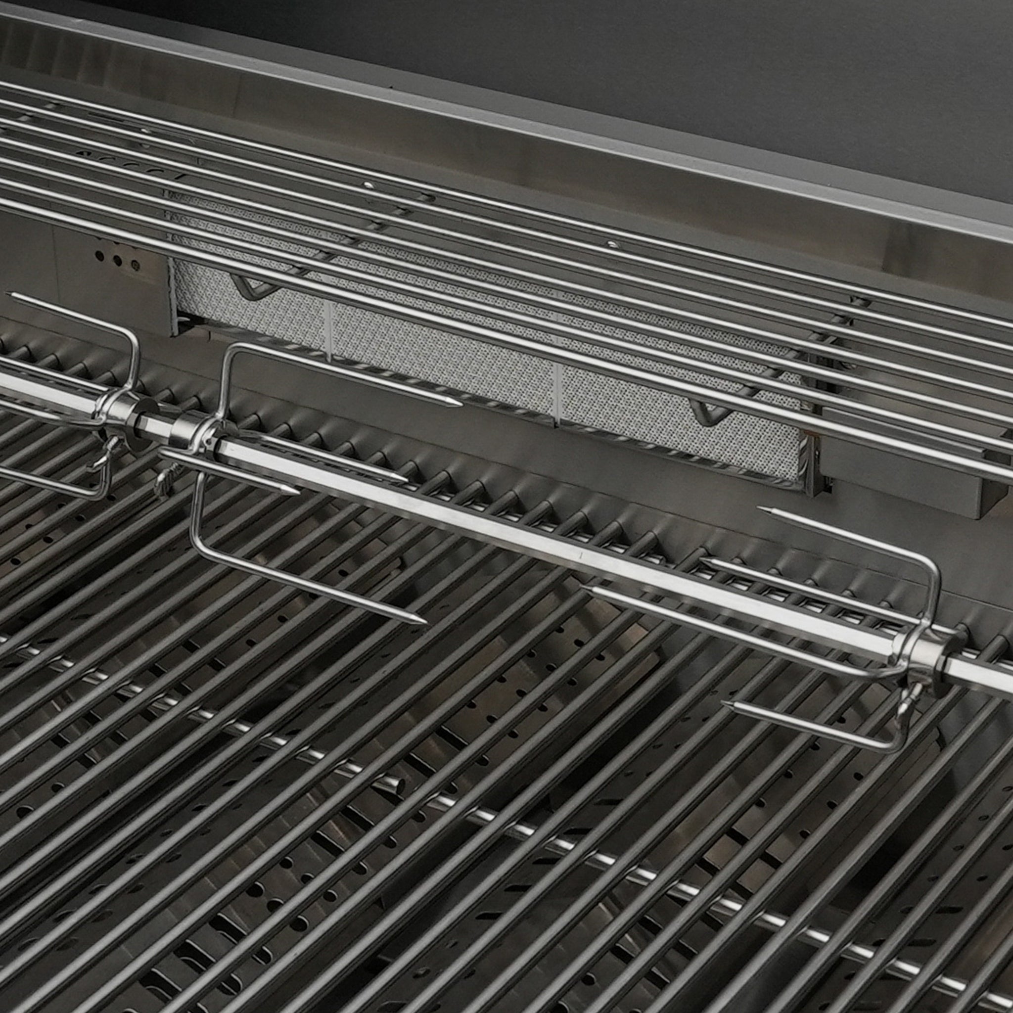 400 Deluxe 7.5 ft. Stainless Steel 4-Burner Outdoor Kitchen Island with 90 Degree Corner and Fridge Cabinet