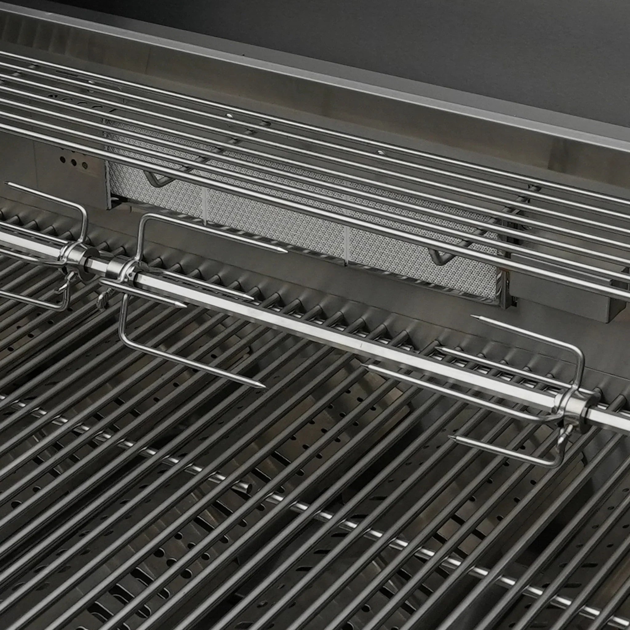 400 Deluxe 7 ft. Stainless Steel 4-Burner Outdoor Kitchen Island with Refrigerator