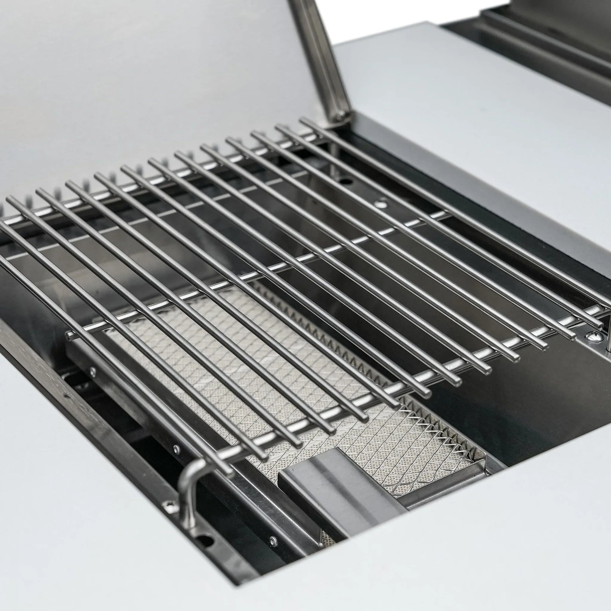 400 Deluxe 7 ft. Stainless Steel 4-Burner Outdoor Kitchen Island with Refrigerator