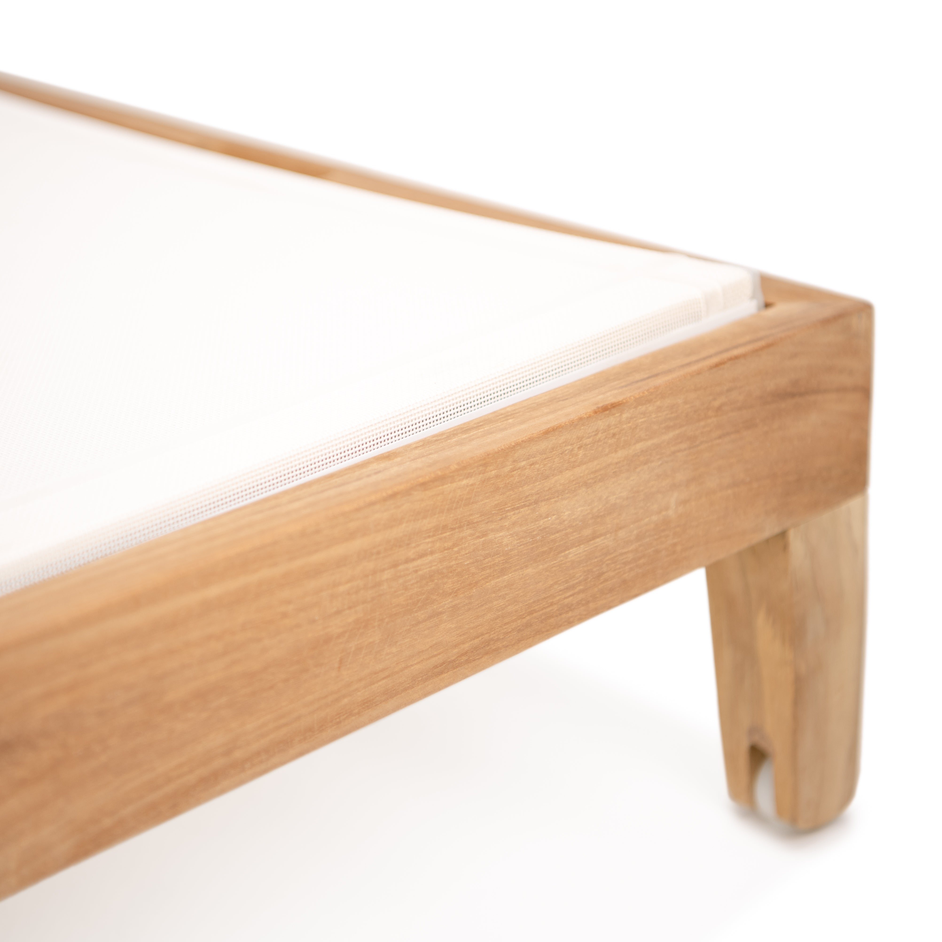 Classic Teak Sling Chaise Lounge