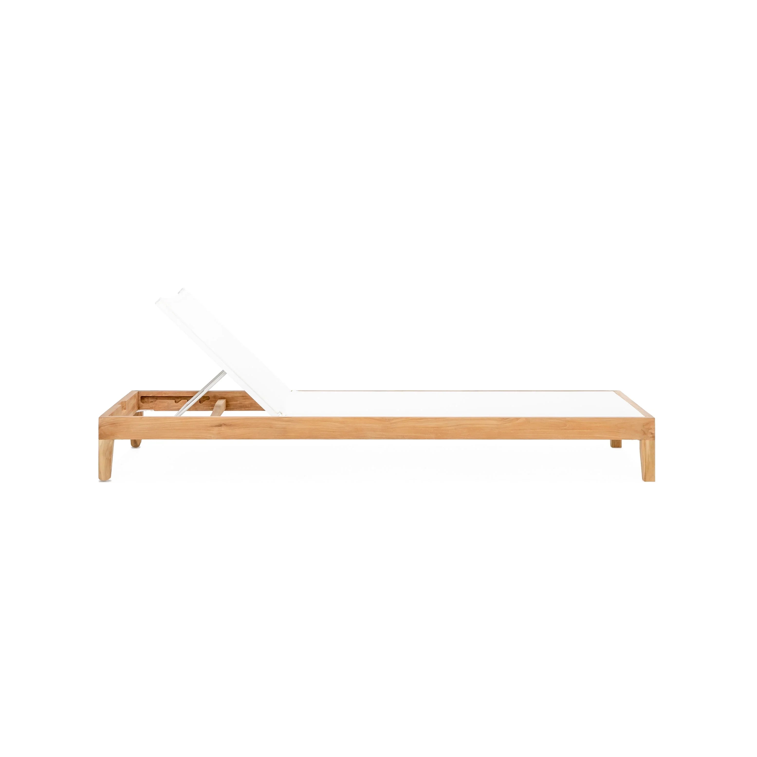 Classic Teak Sling Chaise Lounge