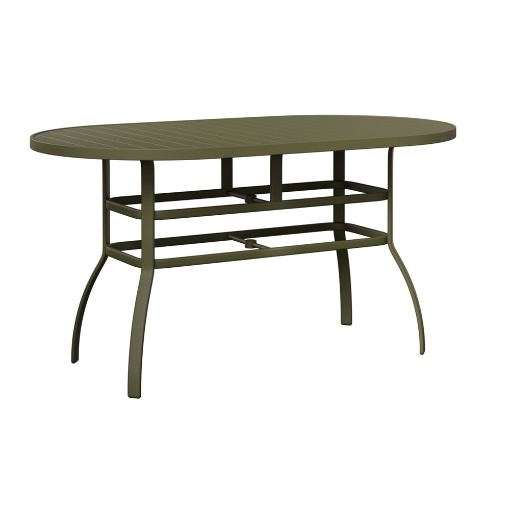 Murphy 42" x 76" Oblong Bar Table with Umbrella Hole view 3