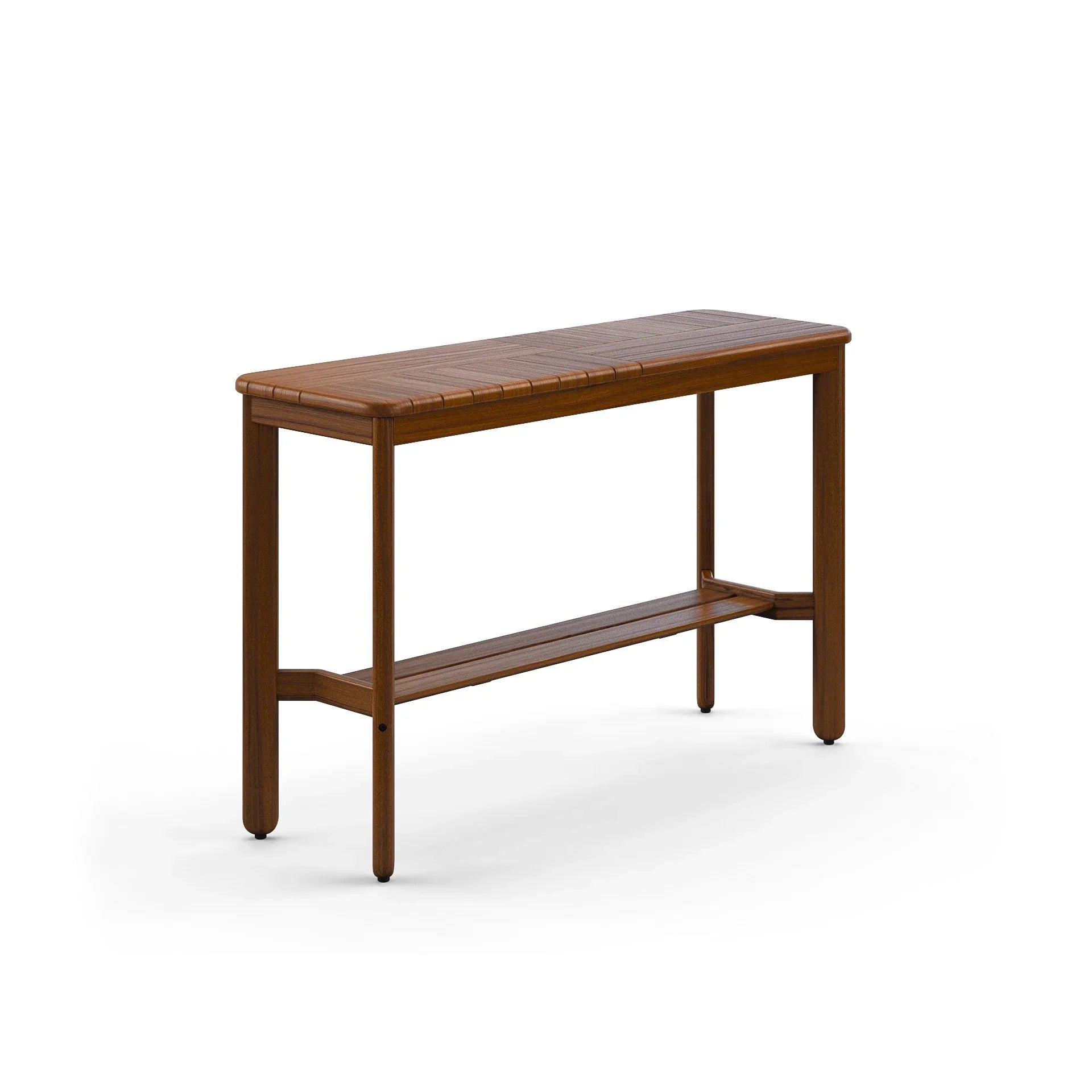 Foundations Ipe 45" x 15" Rectangular Mosaic Console Table