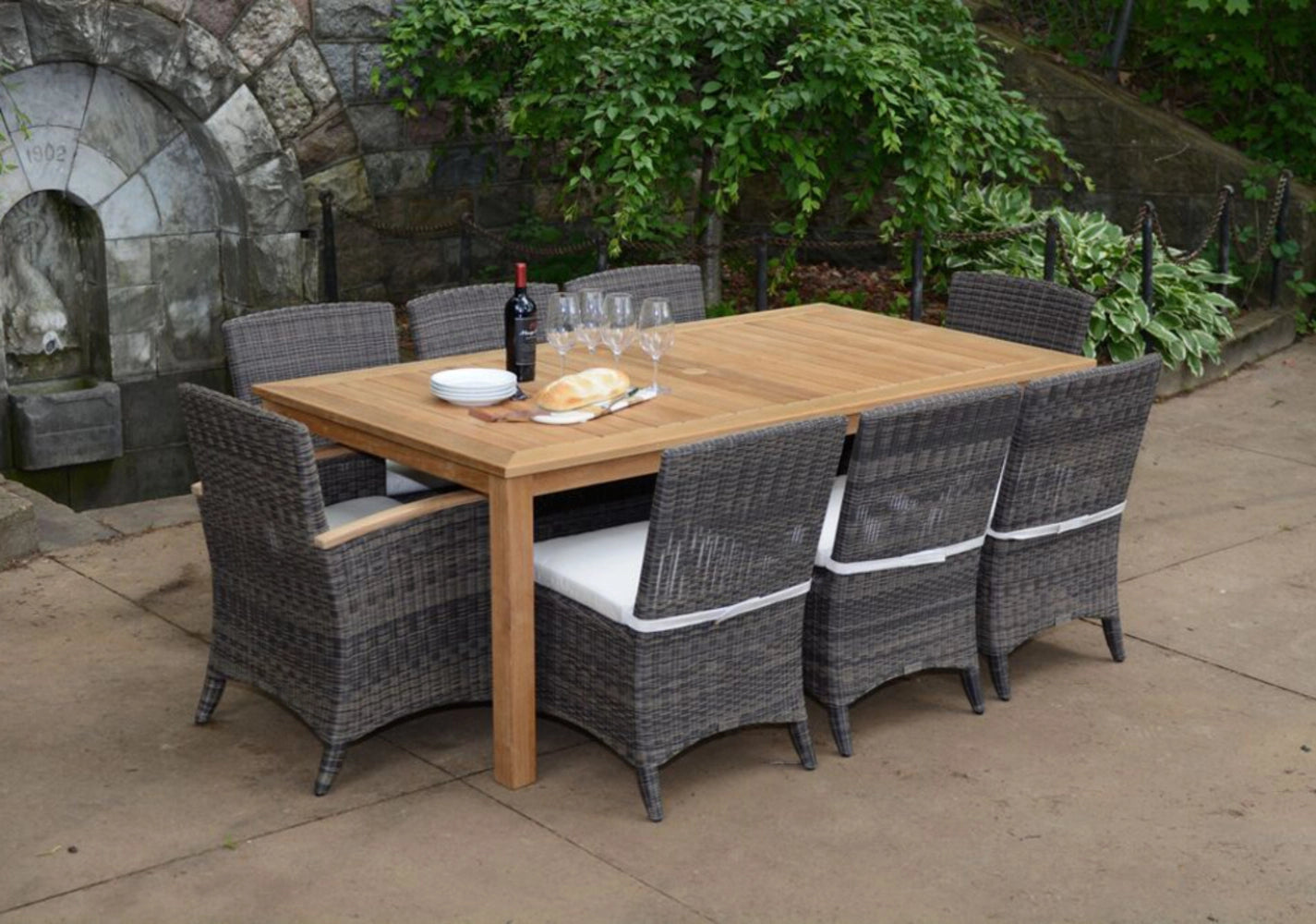 Newport 86" Rectangular Dining Table view 4