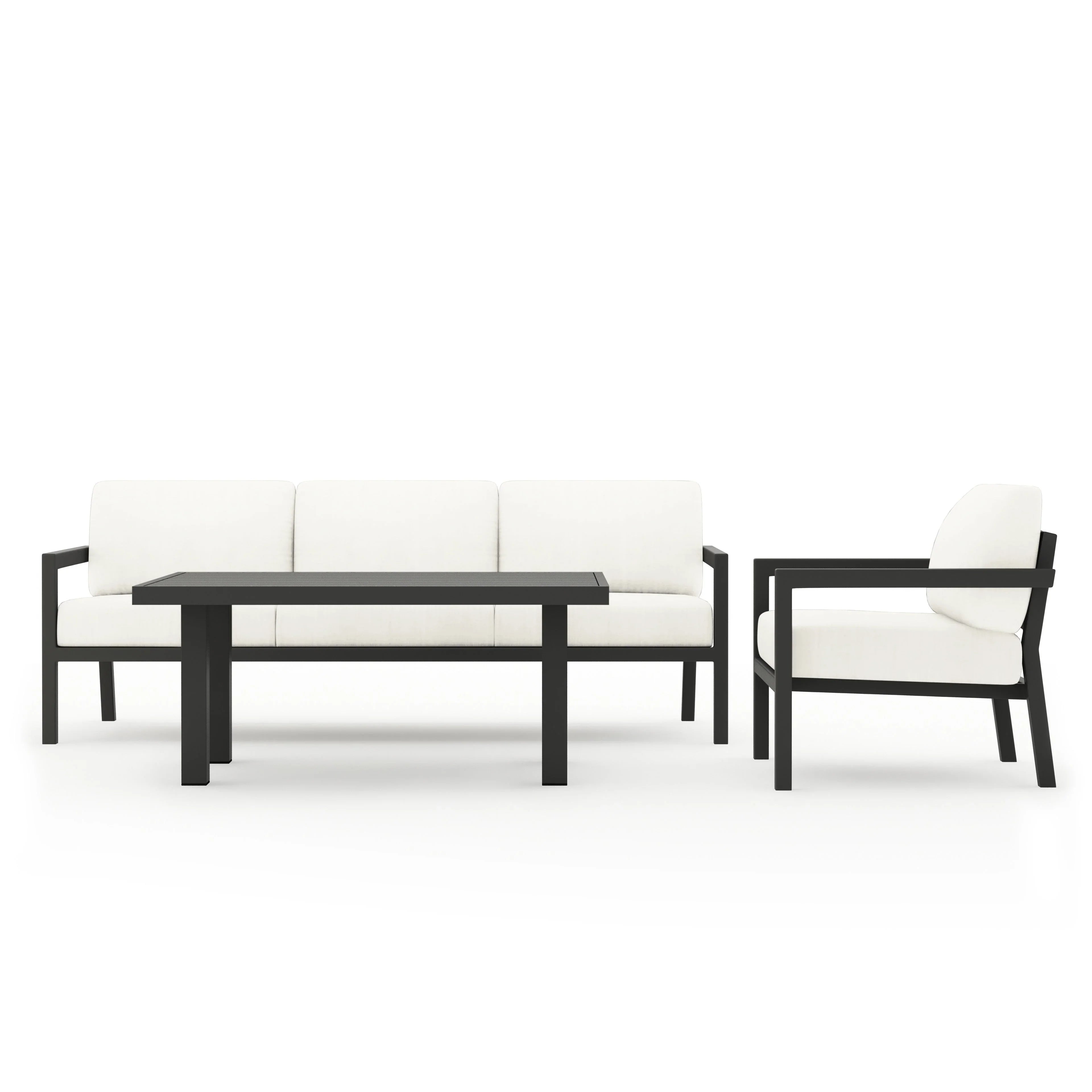 Pacifica Classic 3 Piece Sofa Set#Finish_Slate#Fabric_Canvas Natural