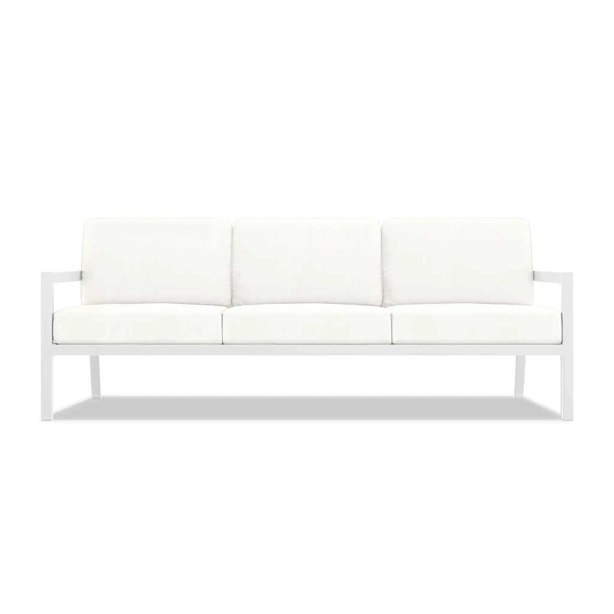 Pacifica Classic 3 Piece Sofa Set#Finish_White#Fabric_Canvas Natural