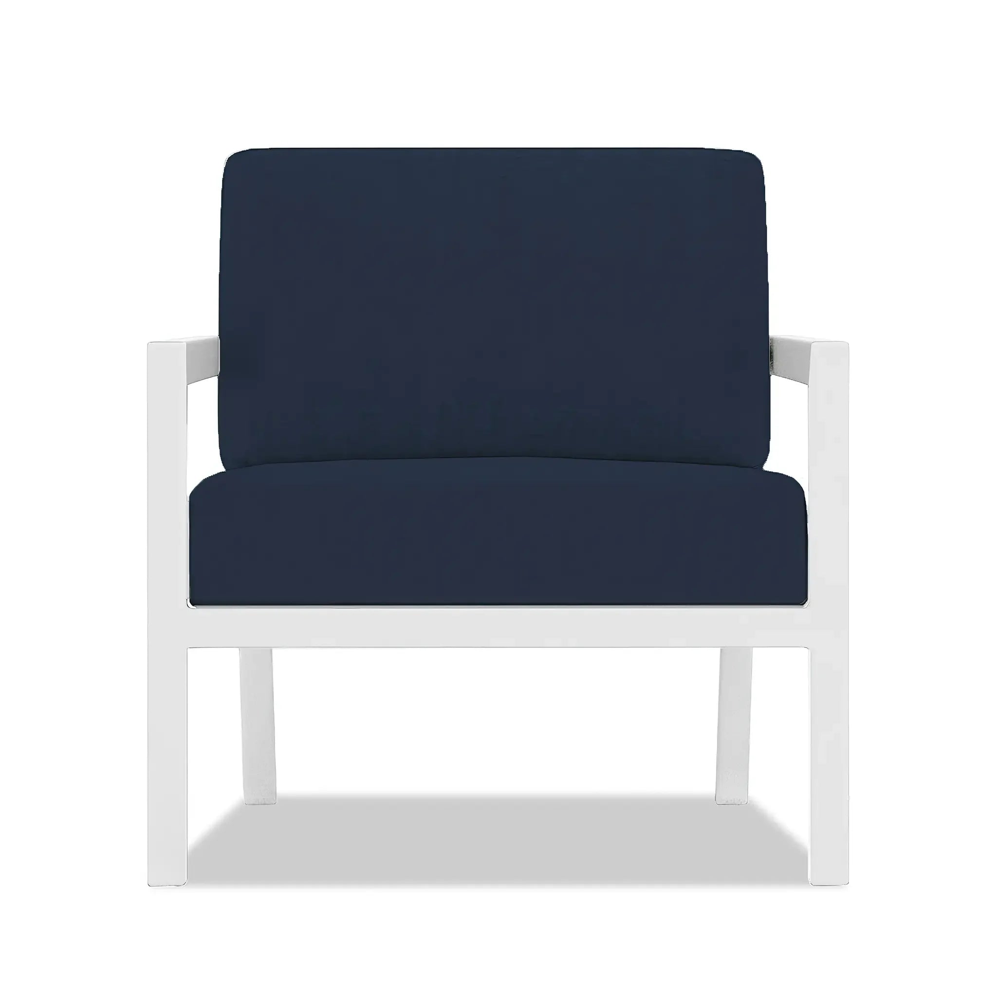 Pacifica Classic 3 Piece Sofa Set#Finish_White#Fabric_Spectrum Indigo