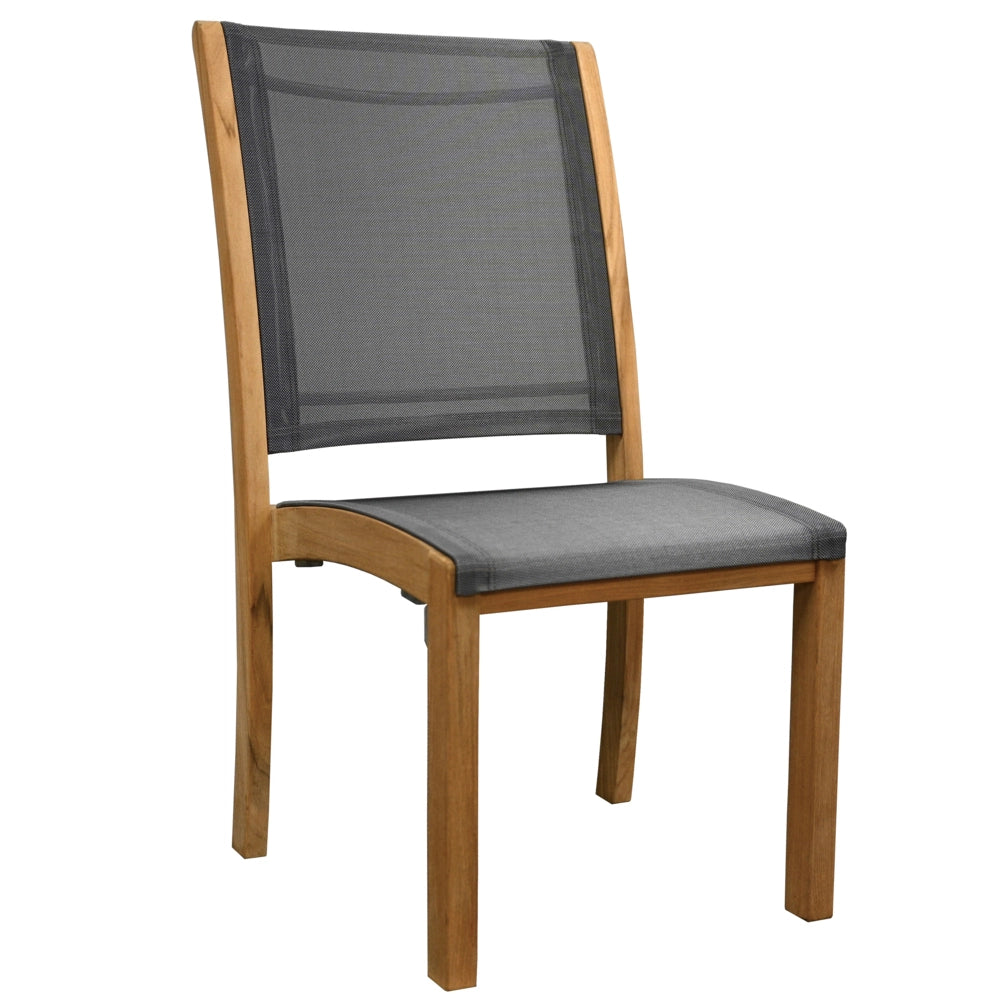 Riviera Stacking Sling Dining Side Chair view 4