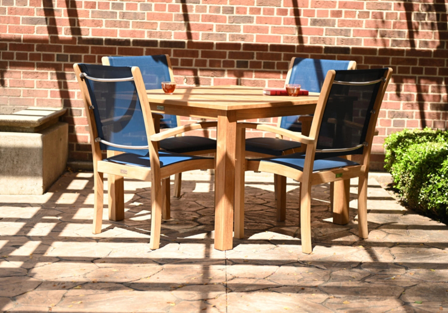 Riviera Stacking Sling Dining Side Chair view 8