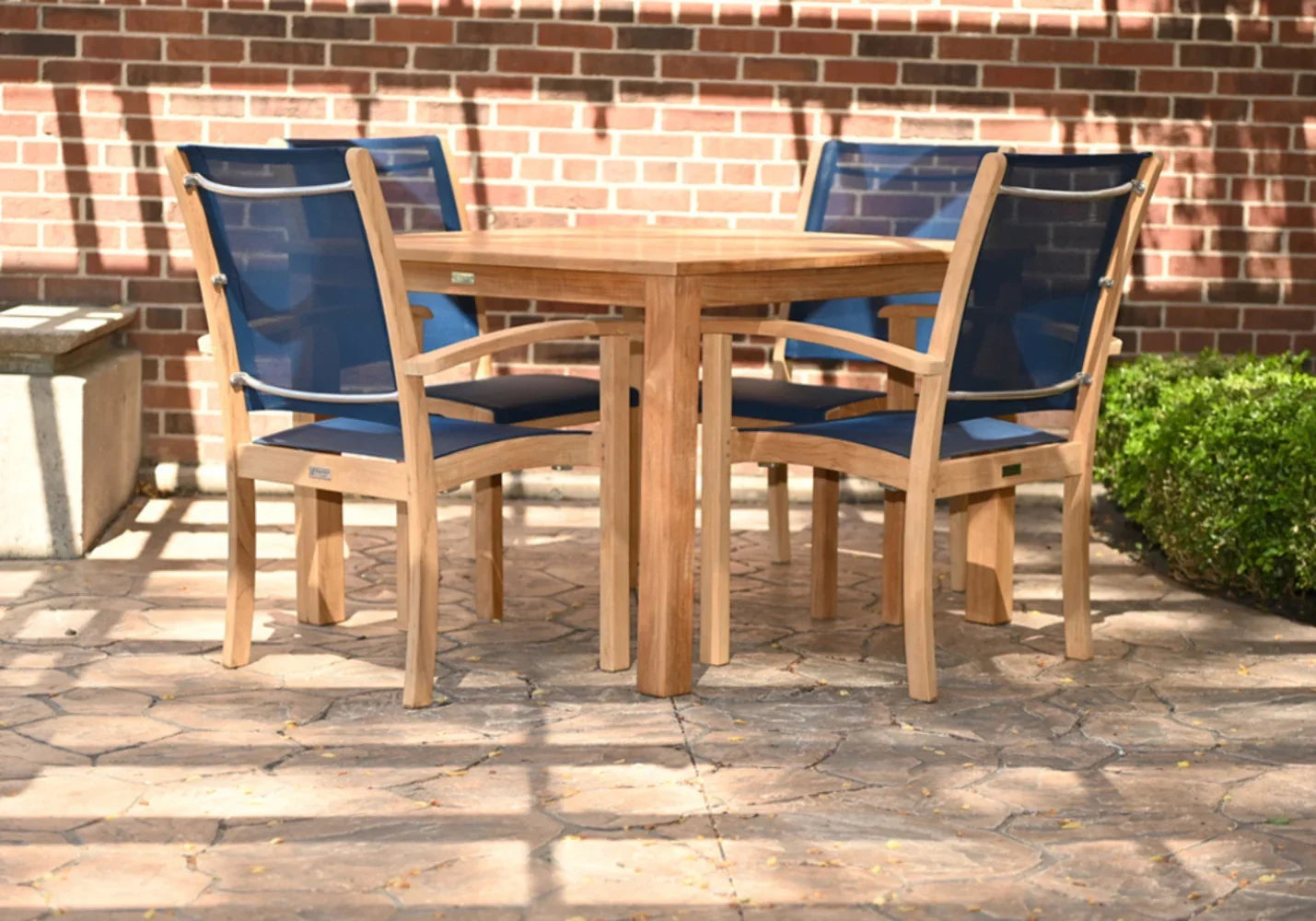 Riviera Stacking Sling Dining Arm Chair view 14