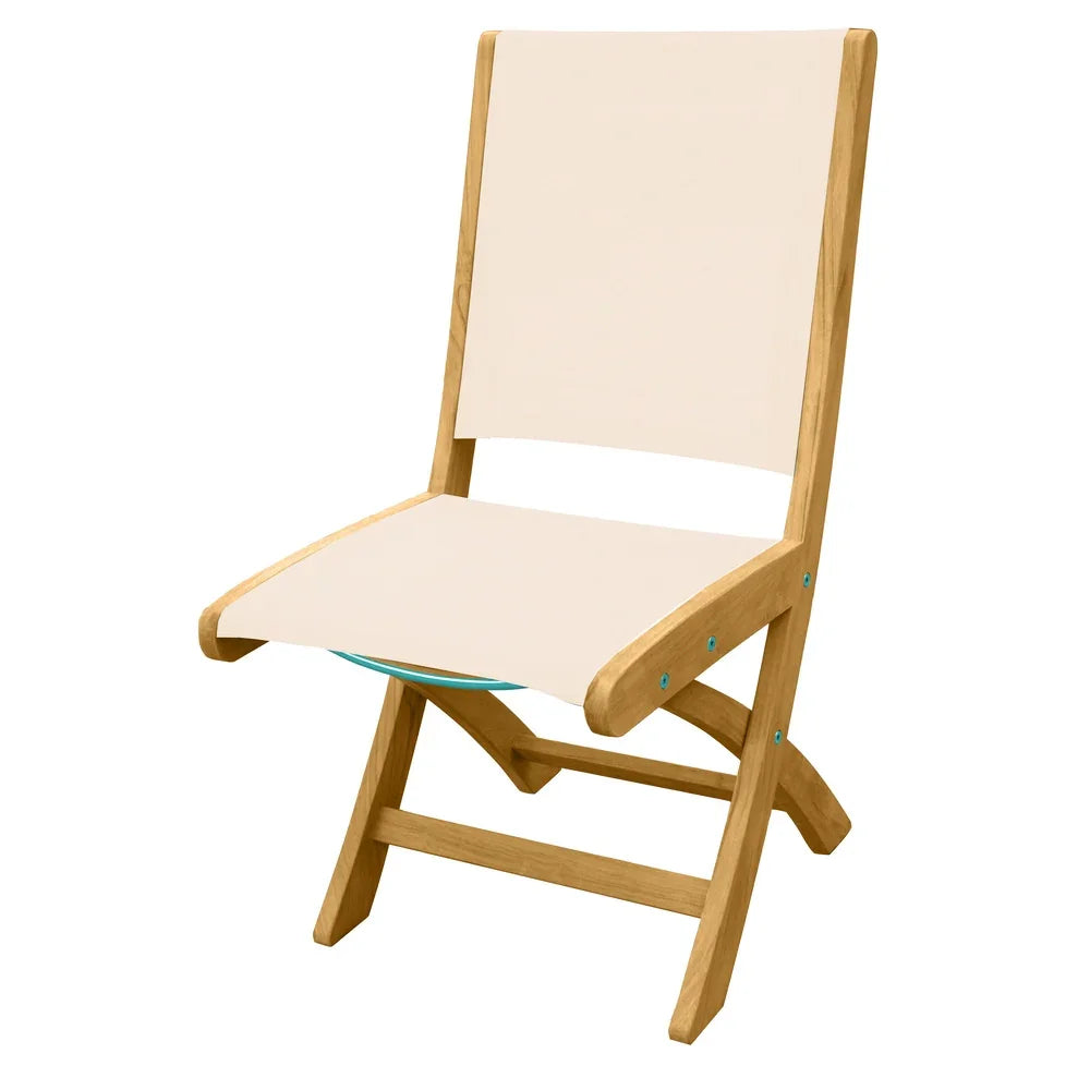 Riviera Folding Sling Dining Side Chair view 2