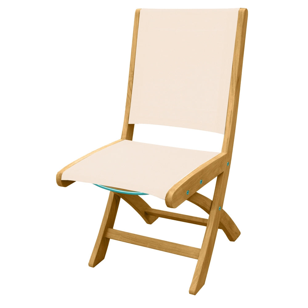 Riviera Folding Sling Dining Side Chair view 2