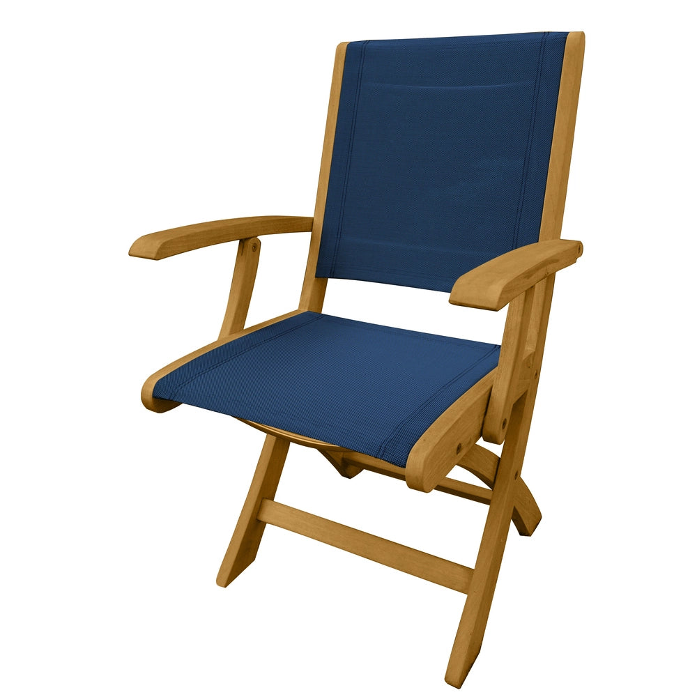 Riviera Folding Sling Dining Arm Chair view 3
