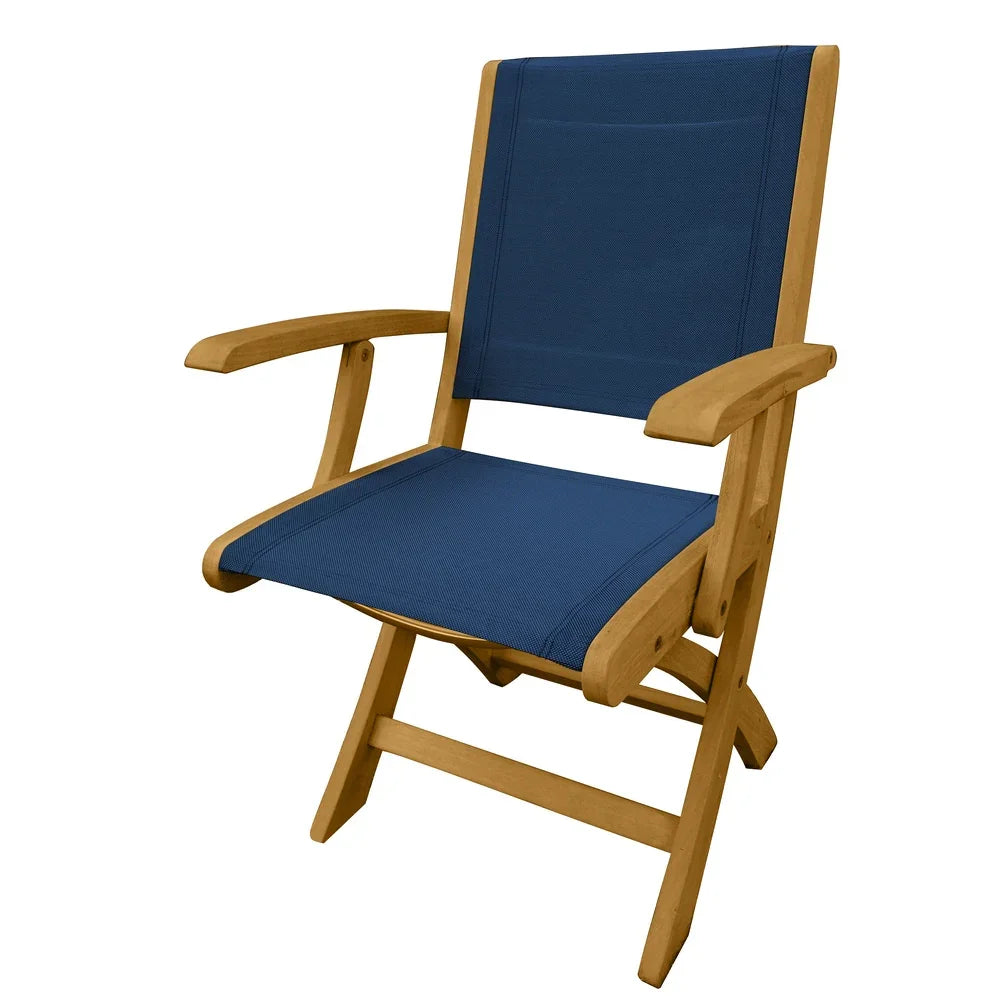 Riviera Folding Sling Dining Arm Chair view 3