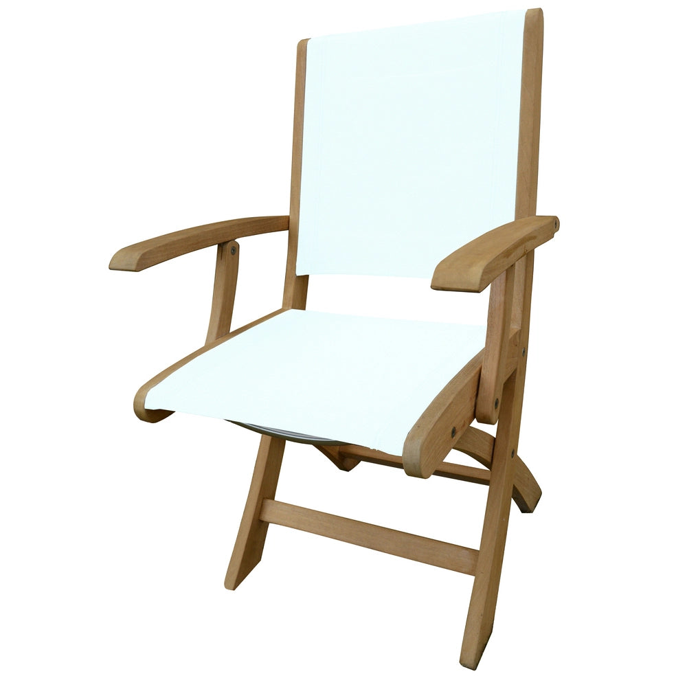 Riviera Folding Sling Dining Arm Chair view 5