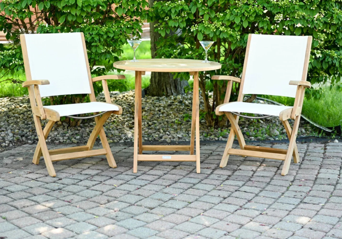 Riviera Folding Sling Dining Arm Chair view 9