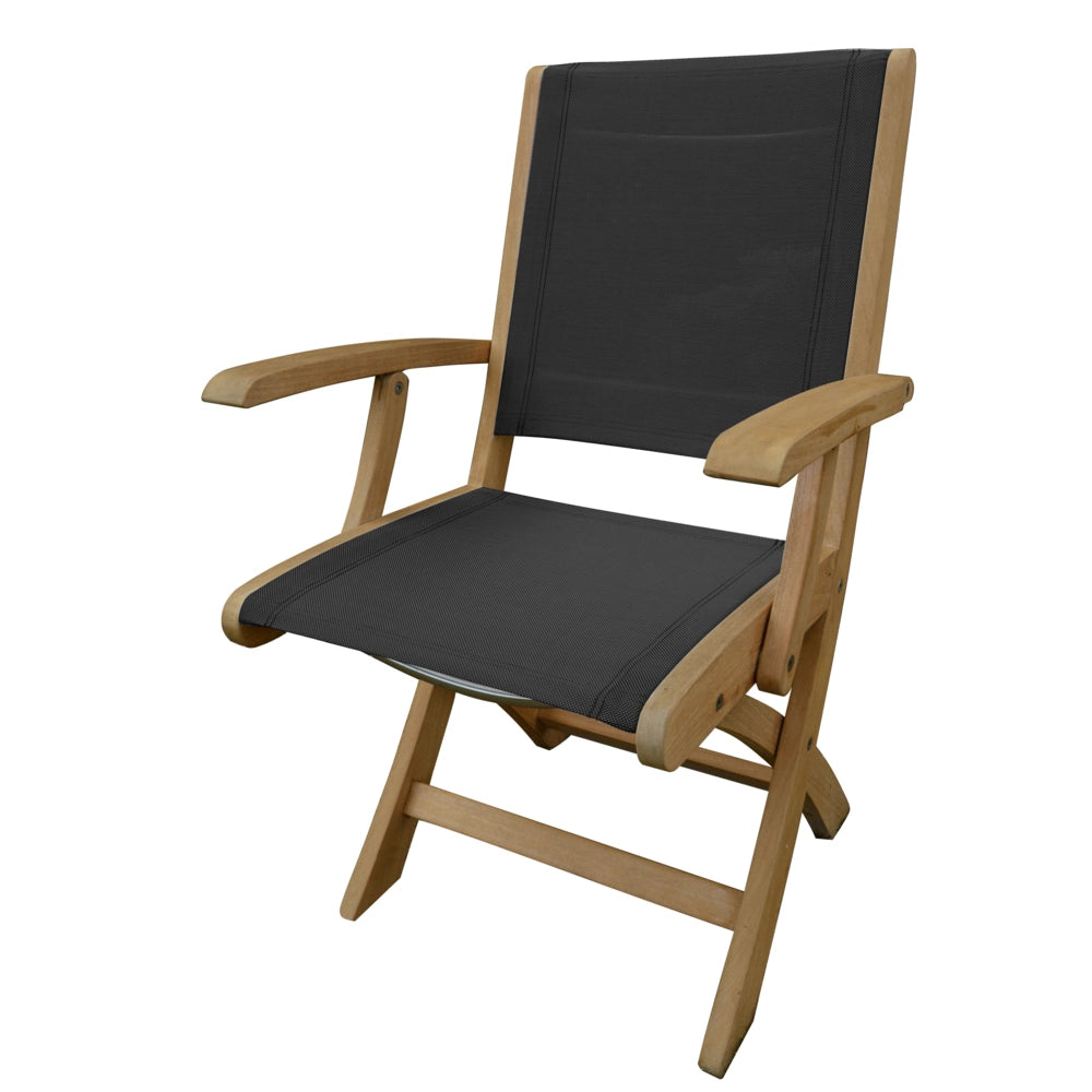 Riviera Folding Sling Dining Arm Chair