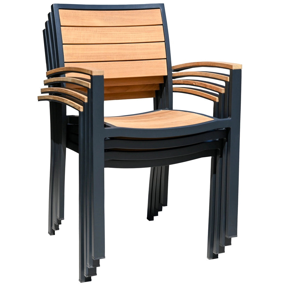 SoHo Stacking Dining Arm Chair view 3