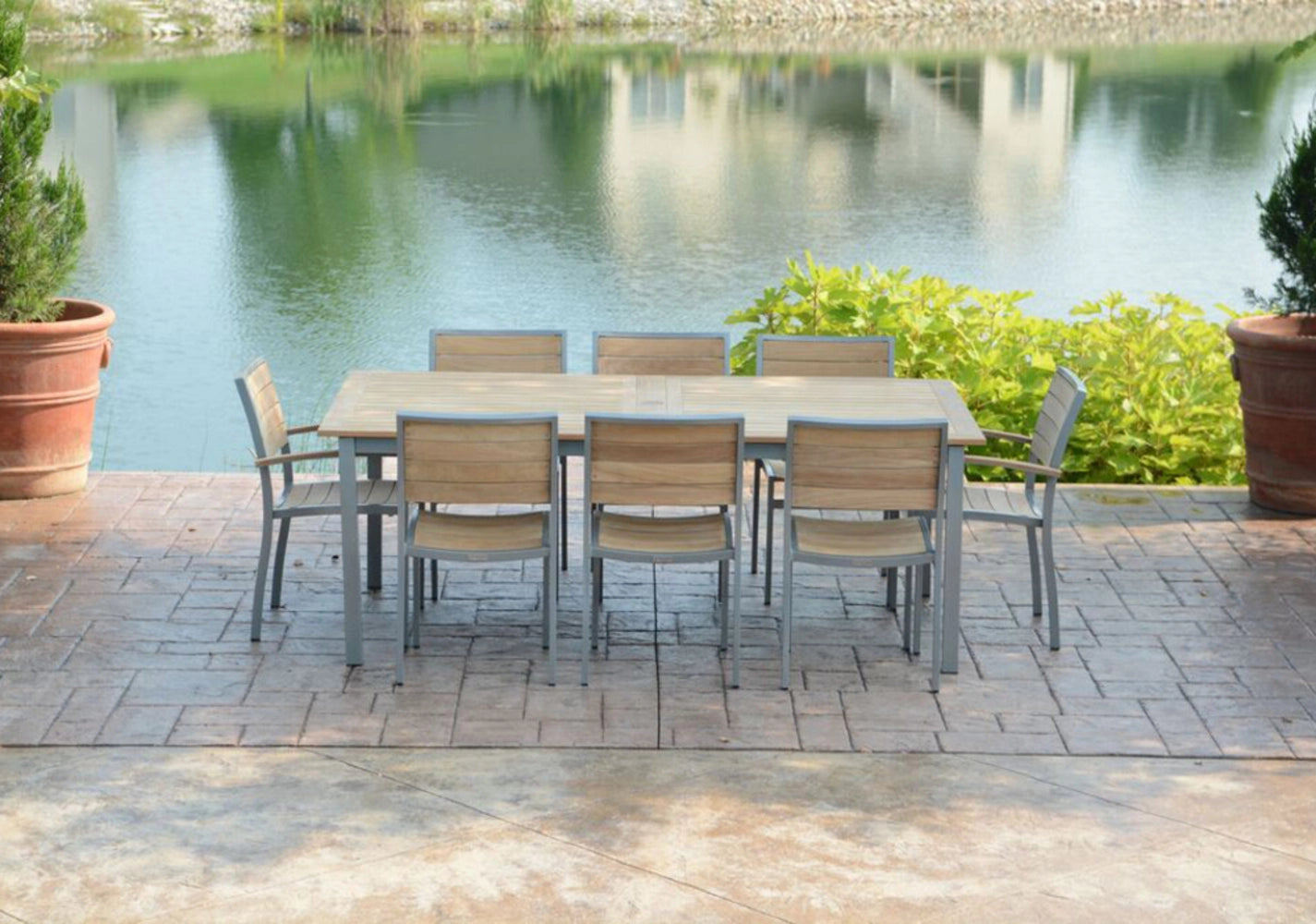 SoHo 80-115" Rectangular Extension Table By Three Birds Casual view 47