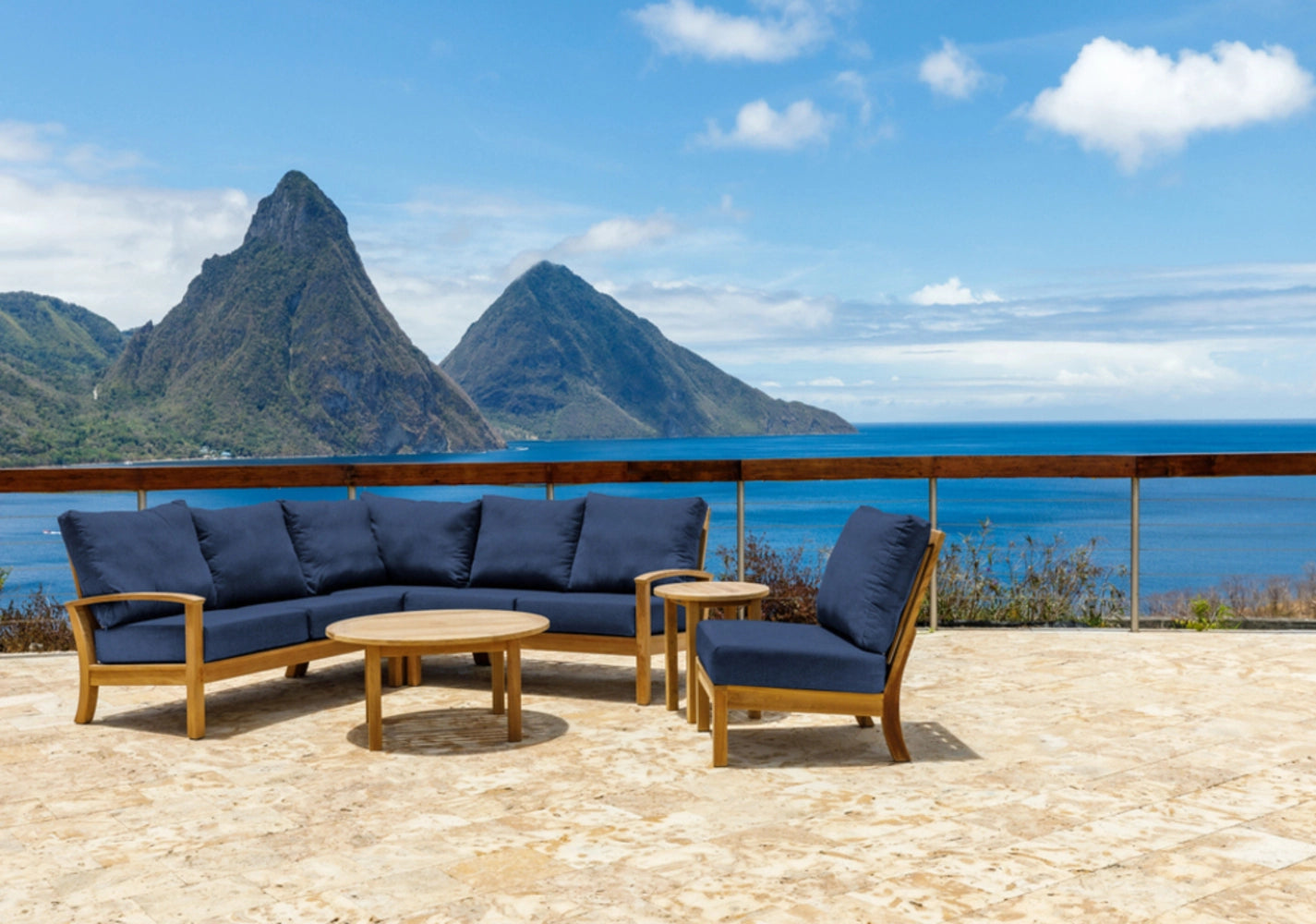 St. Lucia Left-Arm Loveseat Section view 14