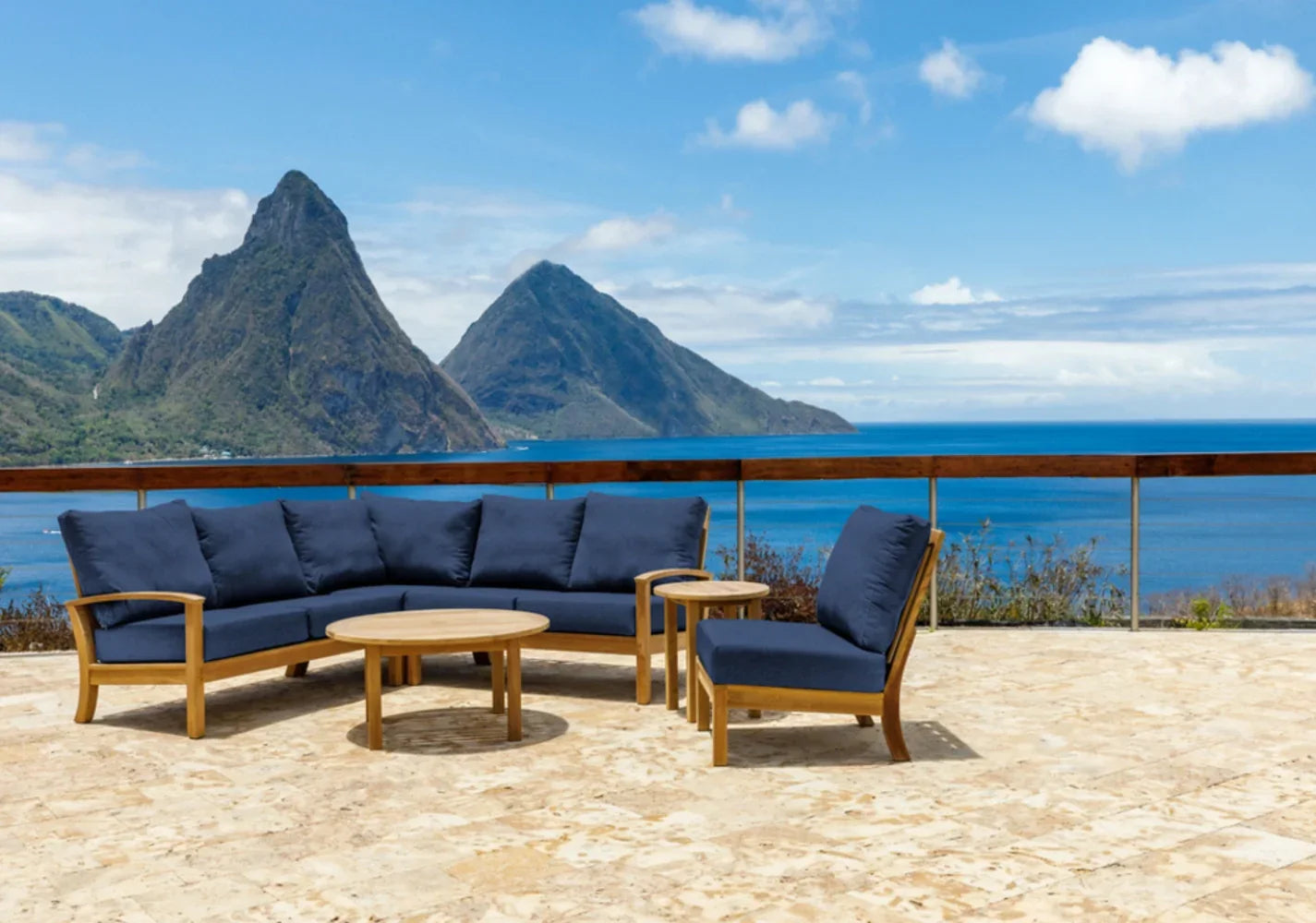 St. Lucia Left-Arm Loveseat Section view 14