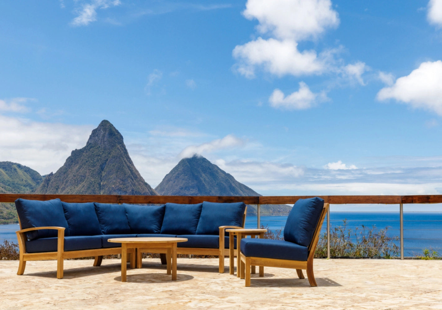 St. Lucia Right-Arm Loveseat Section view 48
