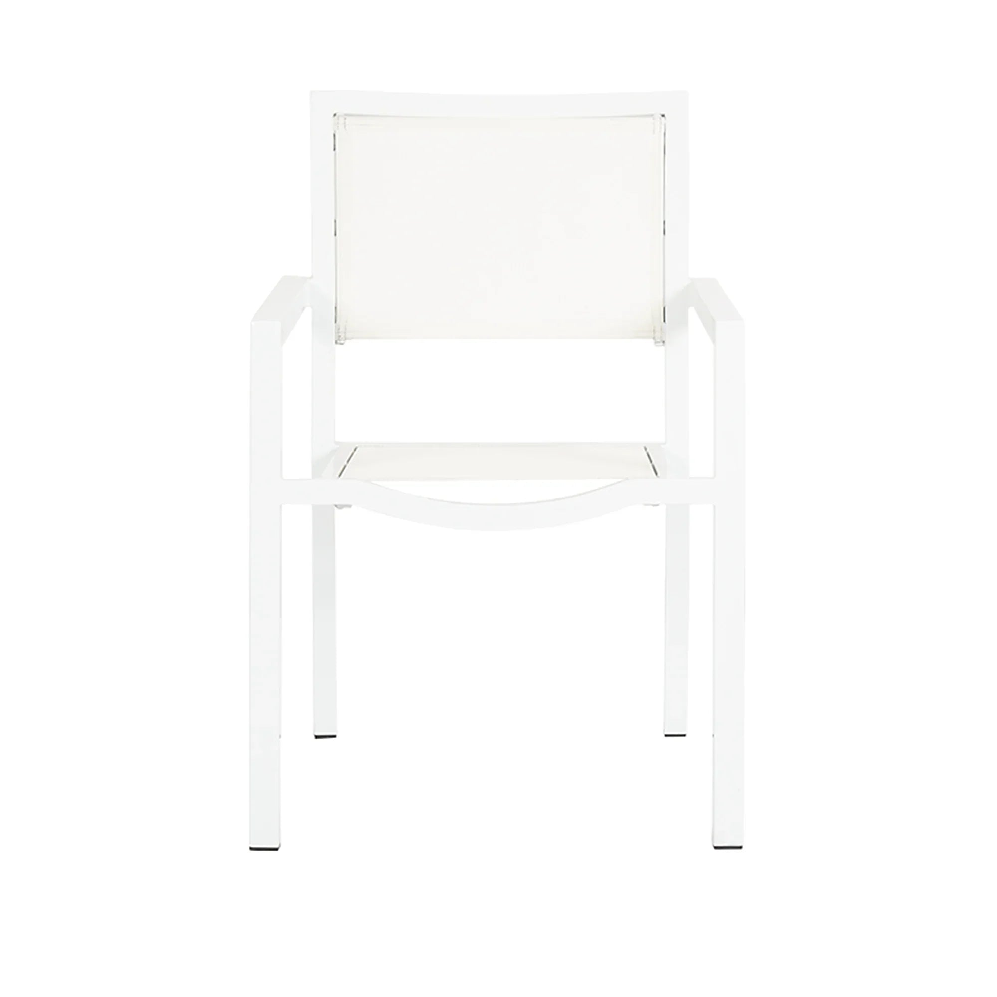 Naples Aluminum Stackable Sling Dining Arm Chair