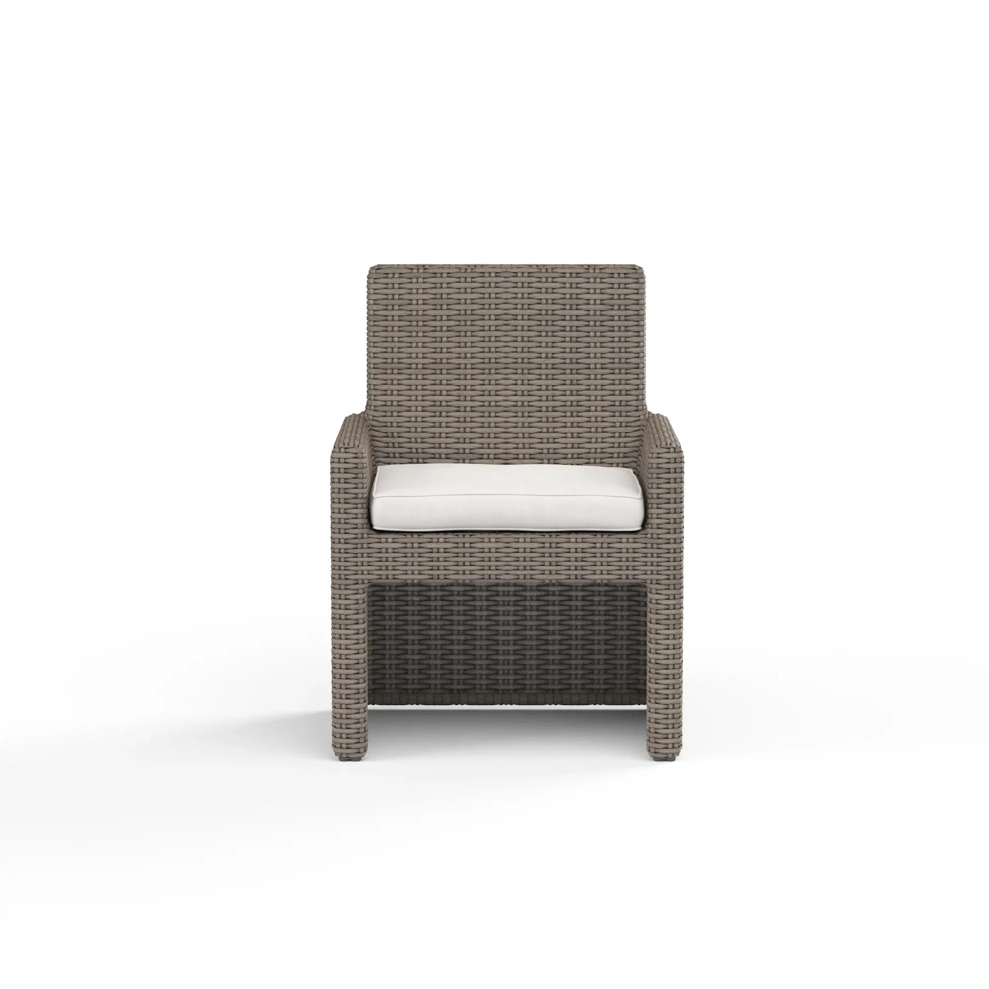 Coronado Wicker Cushioned Dining Arm Chair