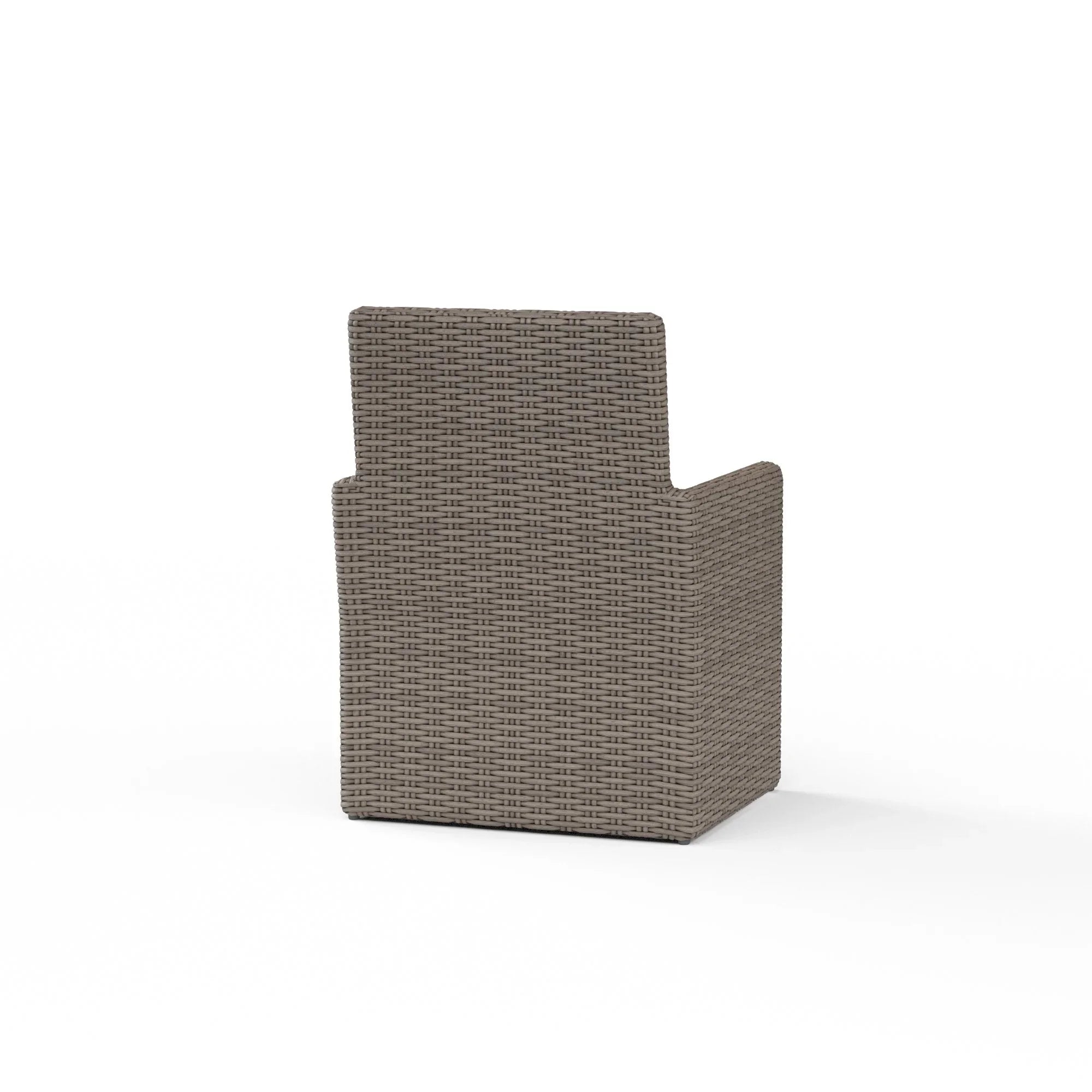 Coronado Wicker Cushioned Dining Arm Chair