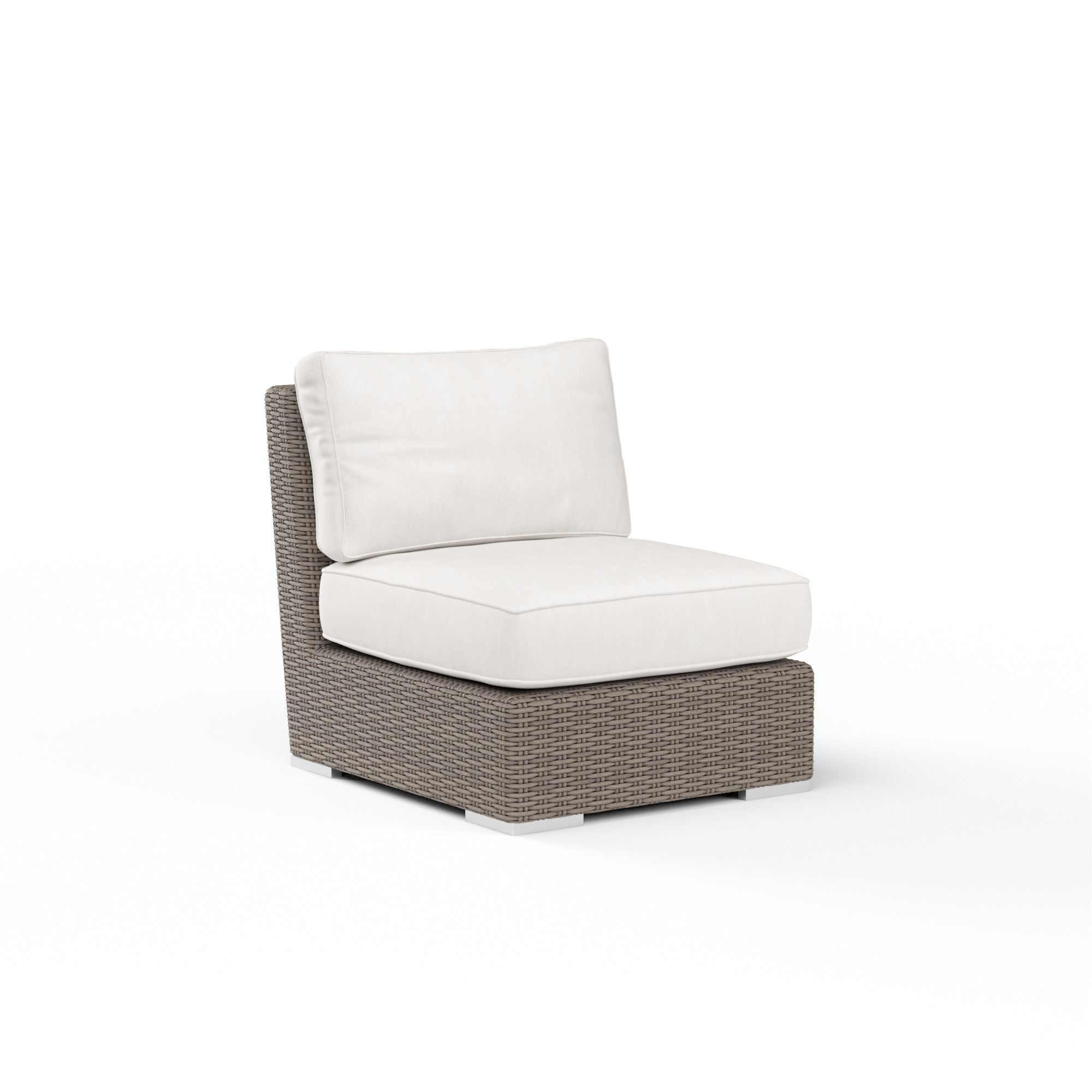 Coronado Wicker Armless Club Chair