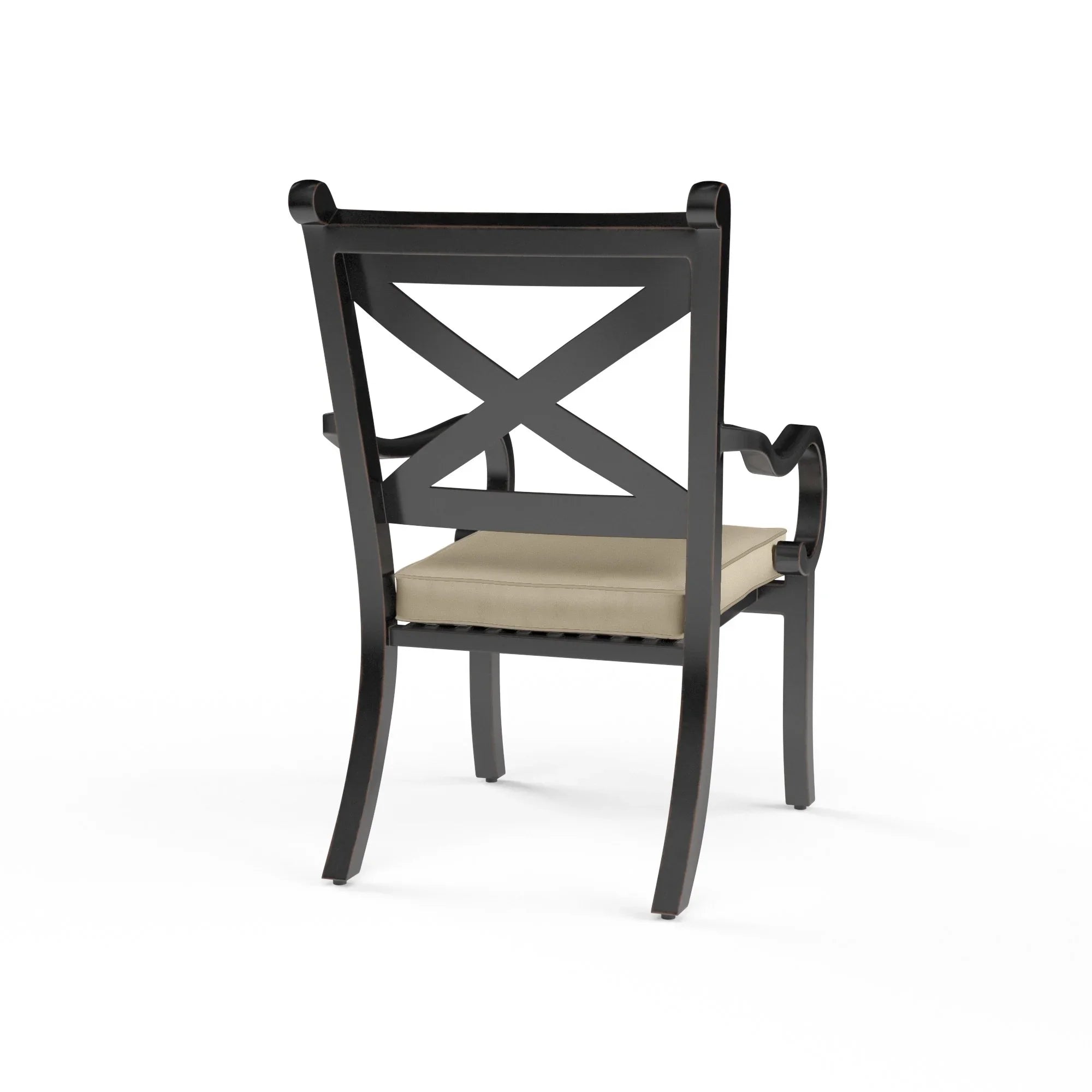 Monterey Aluminum Cushioned Dining Arm Chair