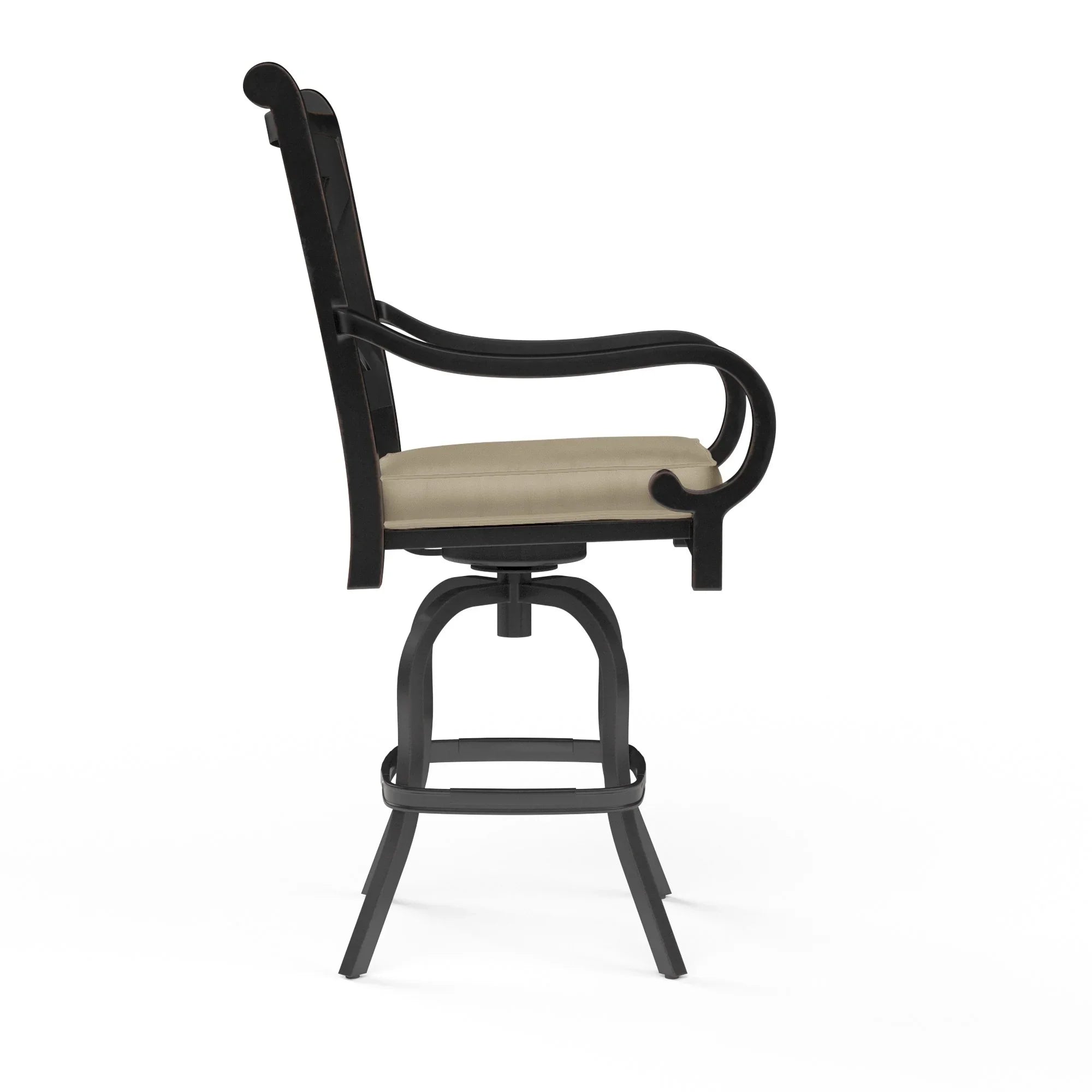 Monterey Aluminum Cushioned Swivel Bar Stool