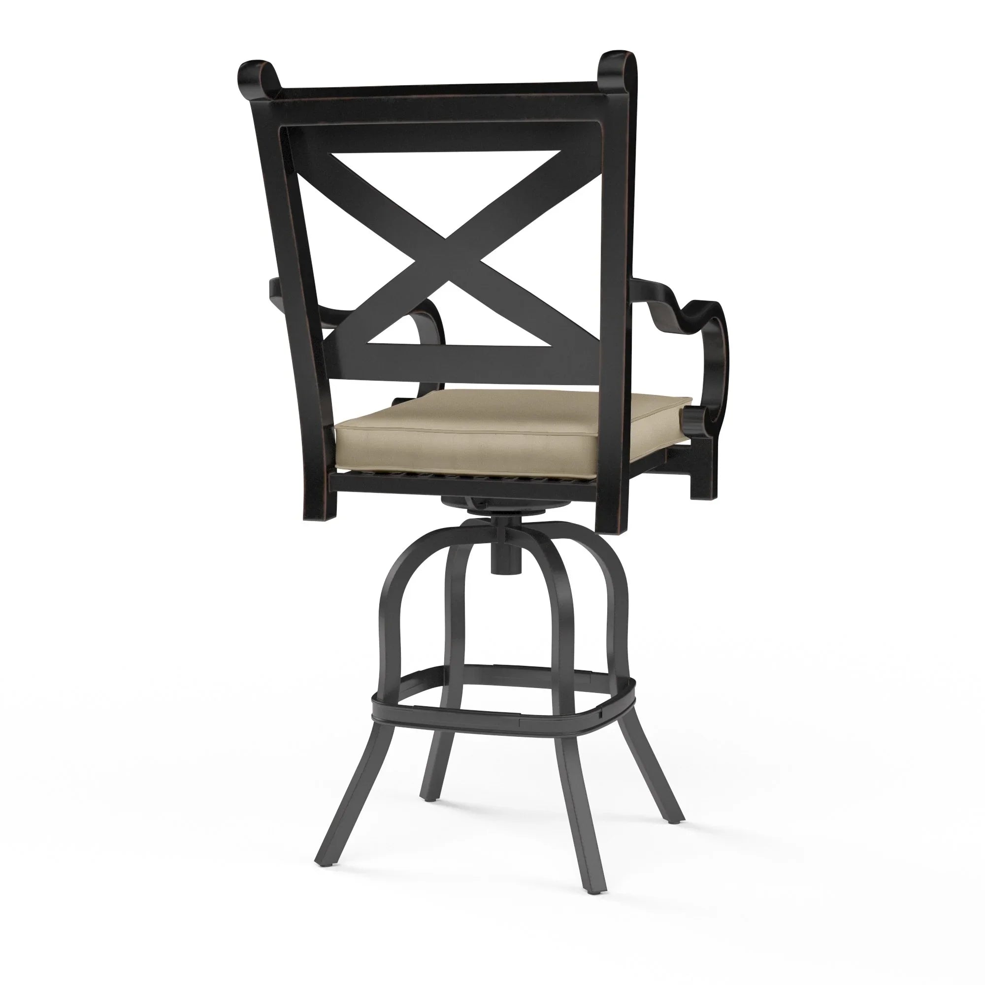 Monterey Aluminum Cushioned Swivel Counter Stool