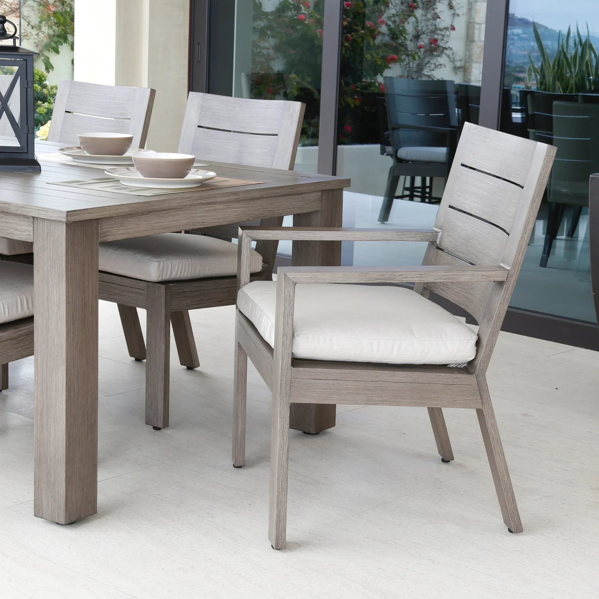 Laguna Cushioned Dining Arm Chair
