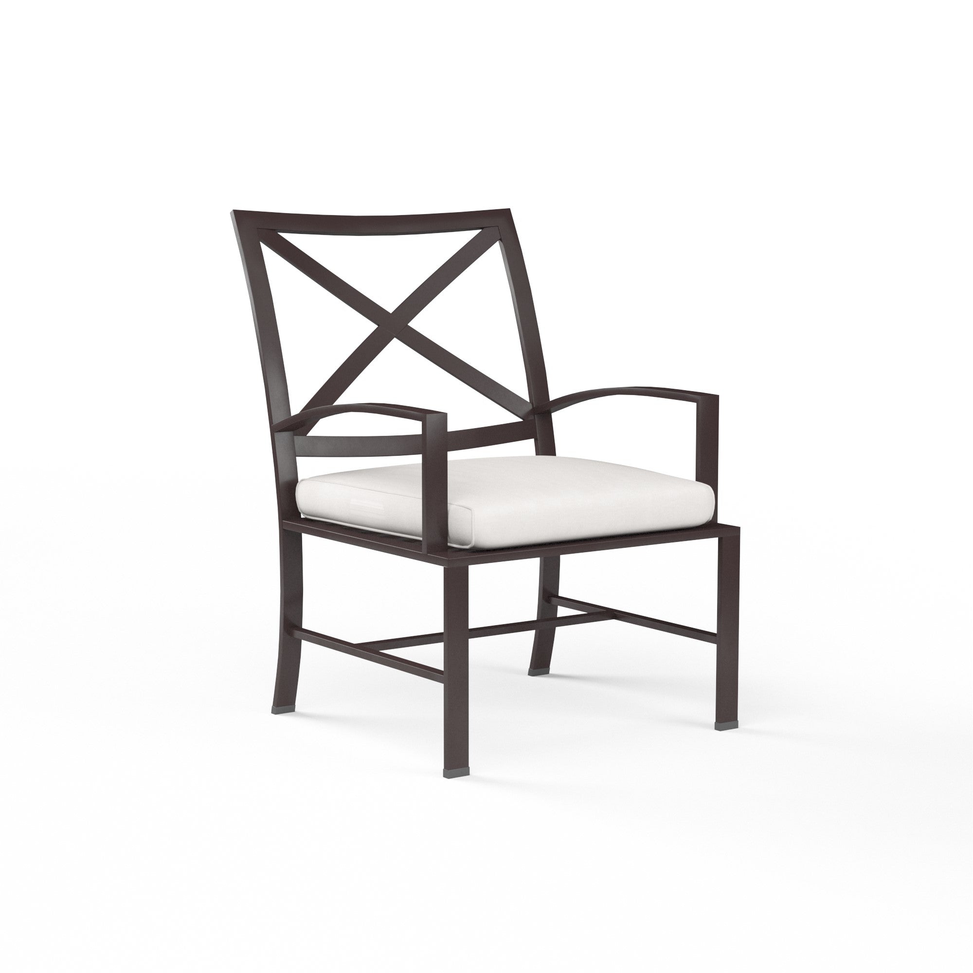 La Jolla Aluminum Cushioned Dining Arm Chair
