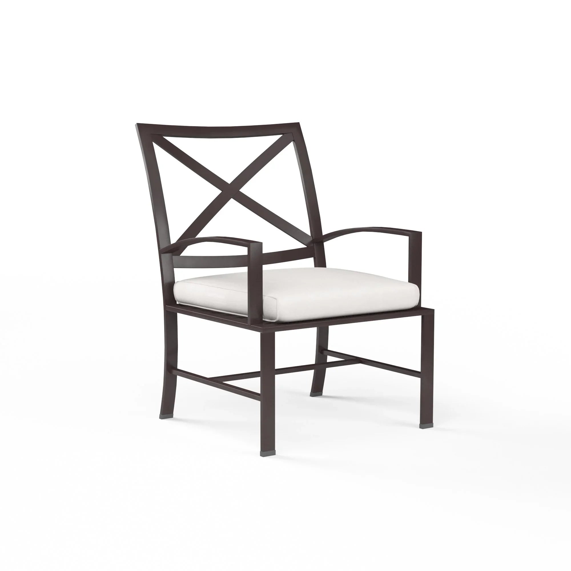 La Jolla Aluminum Cushioned Dining Arm Chair