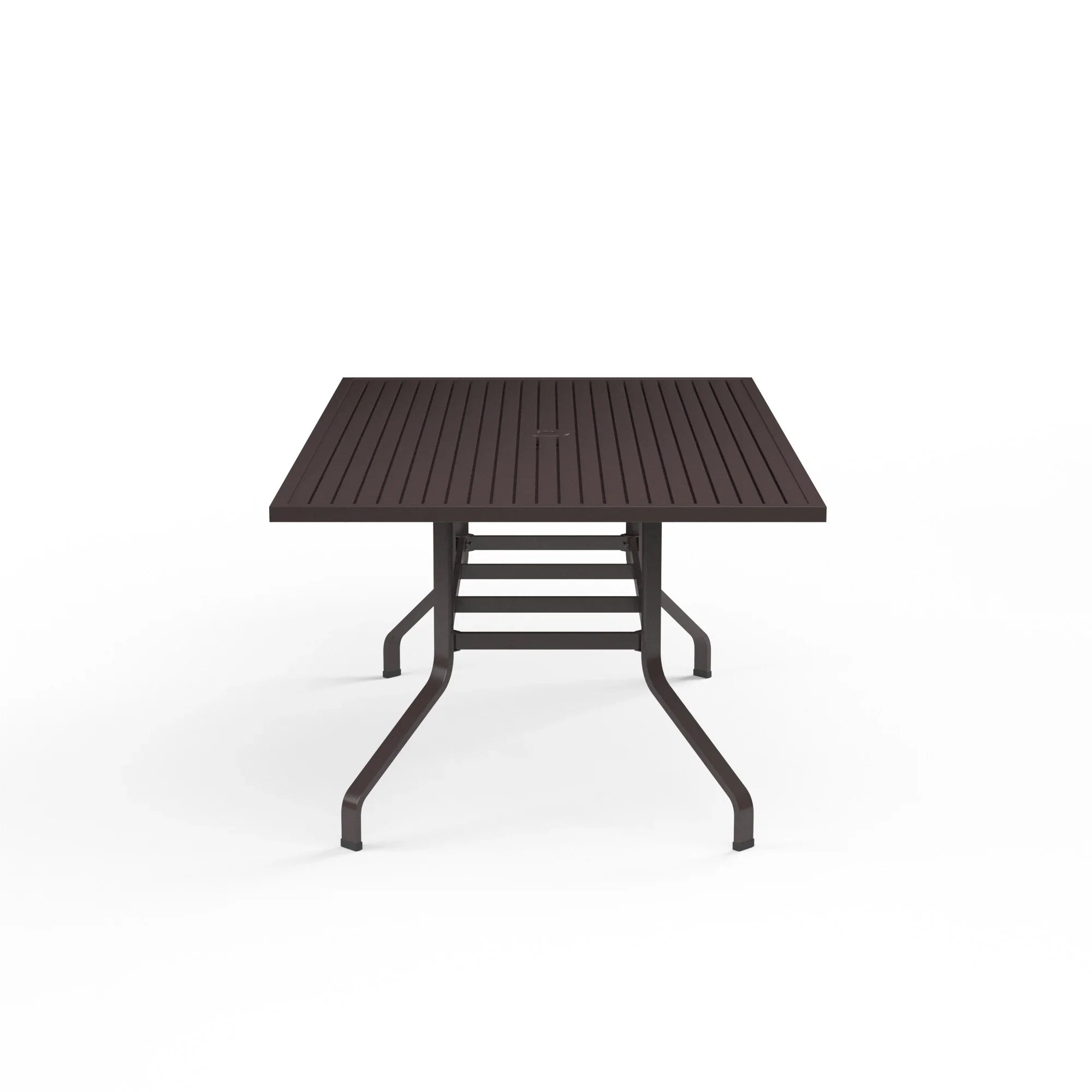 La Jolla 42" x 72" Rectangular Aluminum Dining Table