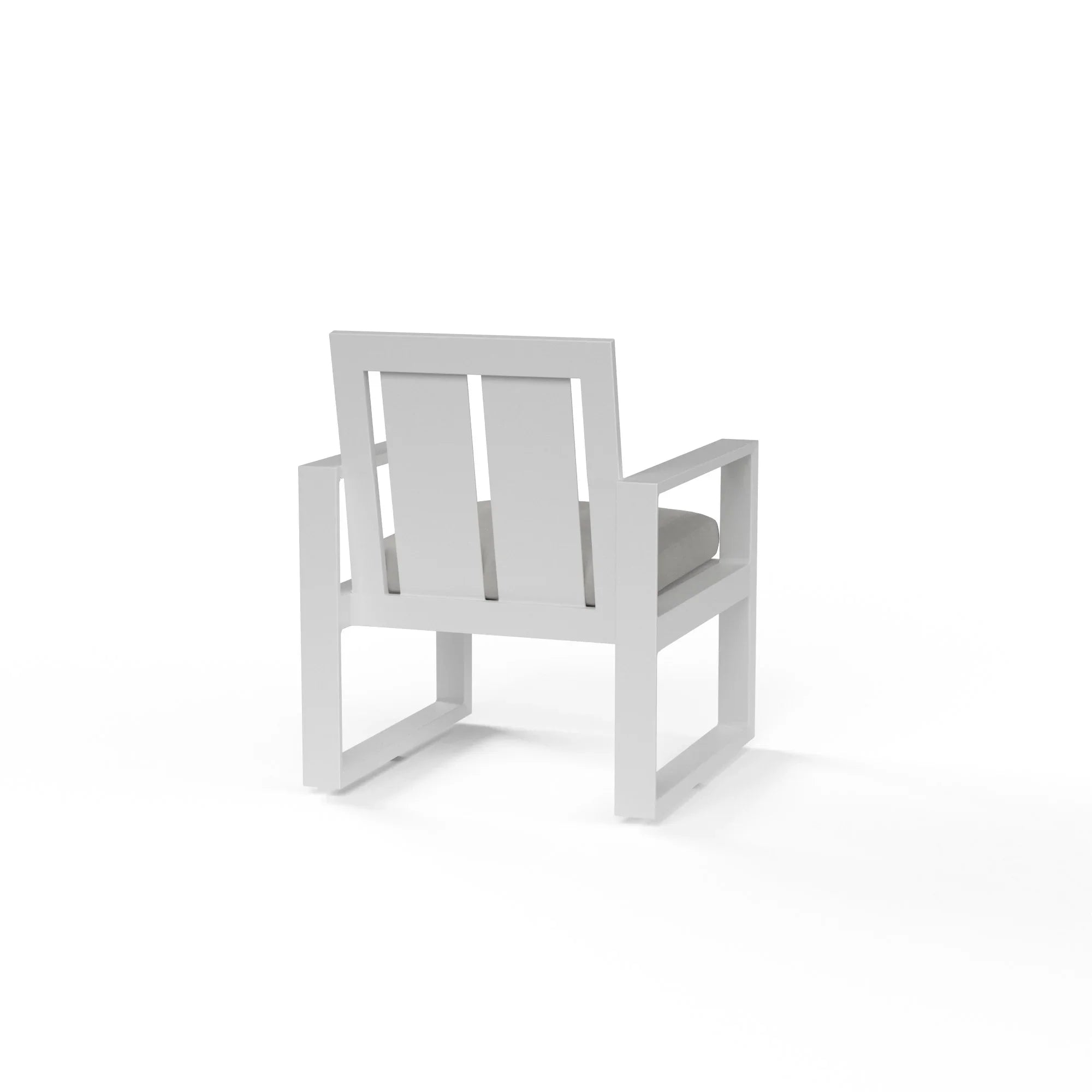 Newport Aluminum Cushioned Dining Arm Chair