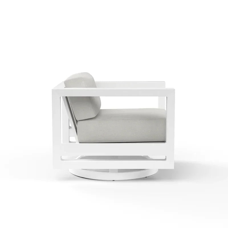 Newport Aluminum Swivel Club Chair