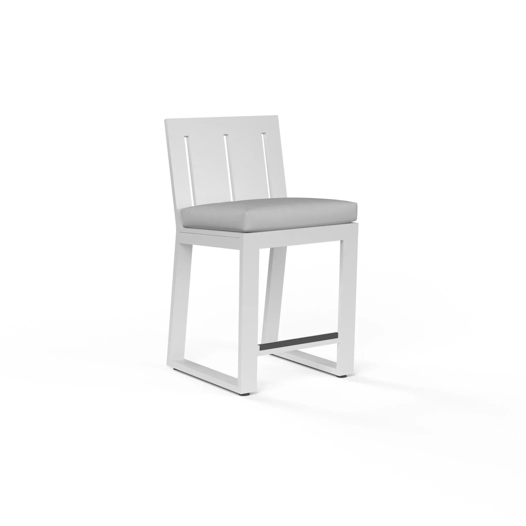 Newport Aluminum Cushioned Bar Stool