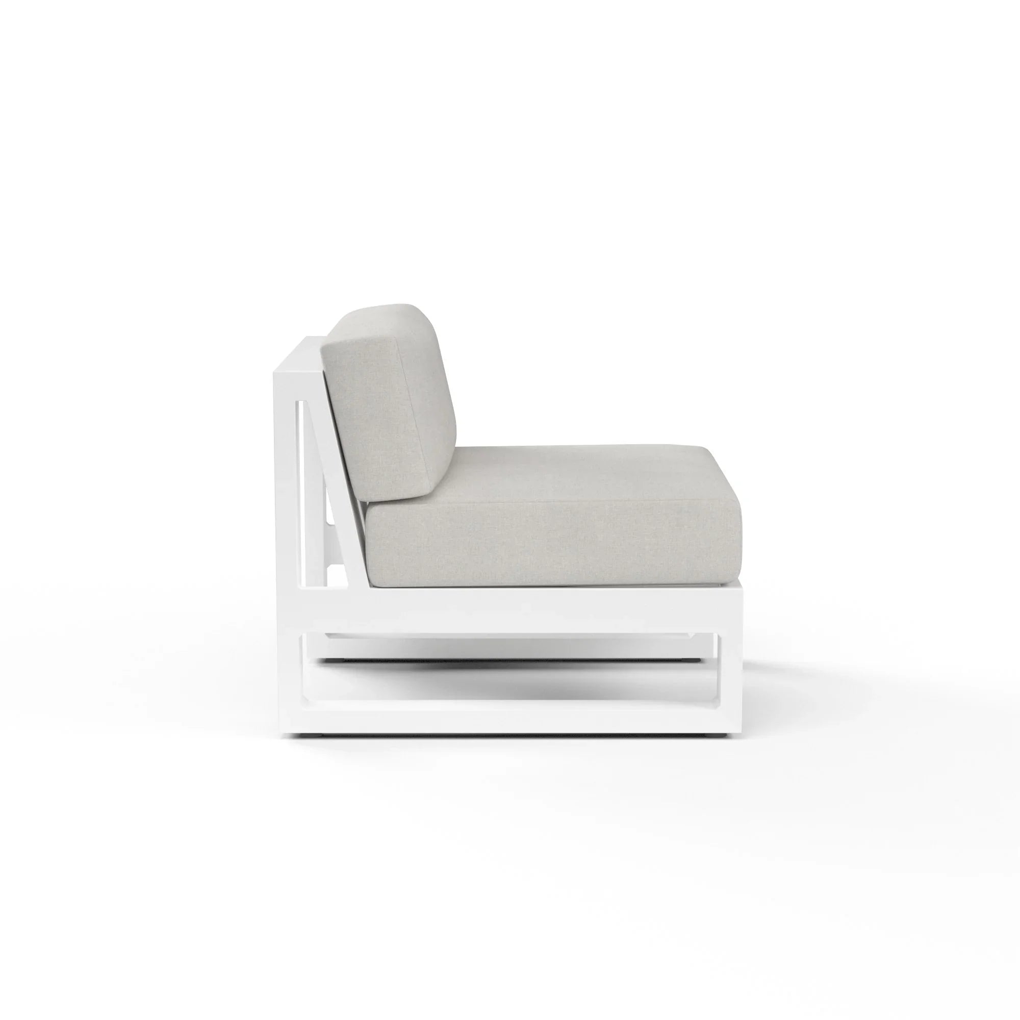 Newport Aluminum Armless Club Chair
