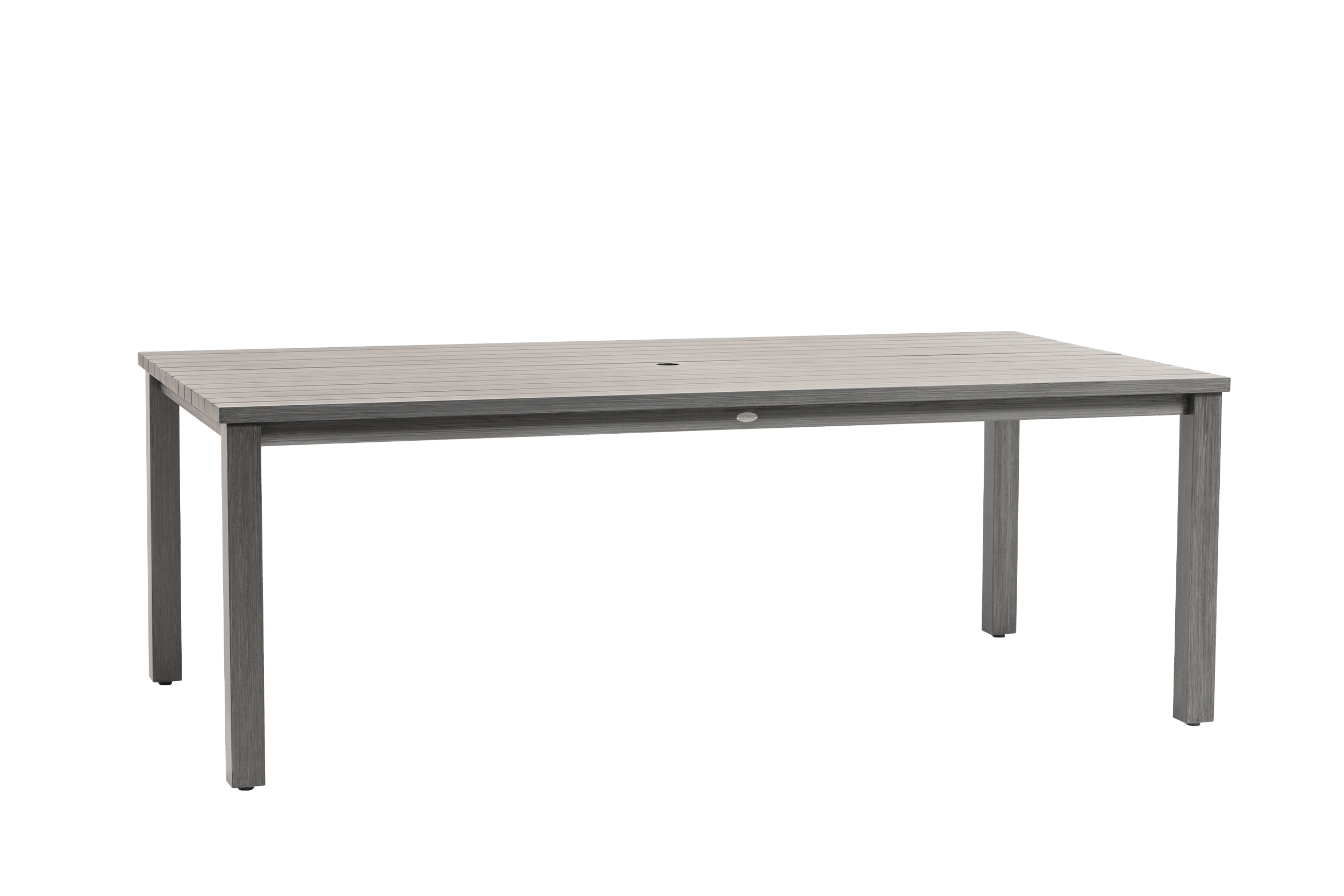 Budapest Sunbury 84" x 44" Rectangular Dining Table with Umbrella Hole - Nimbus Star