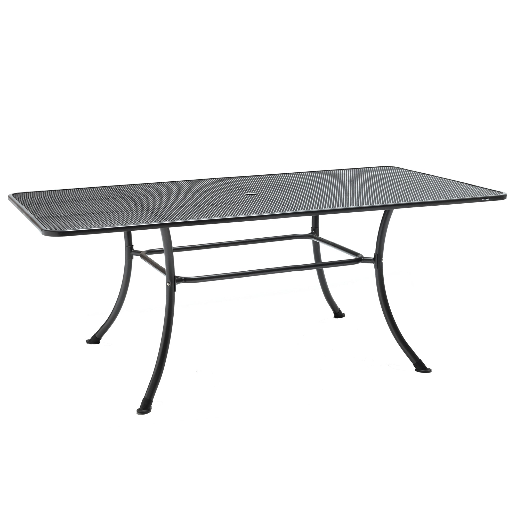 79x40-inch Wrought Iron Mesh Top Table