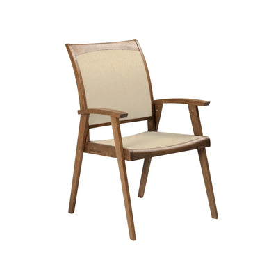 Topaz Sling Dining Arm Chair - Beige