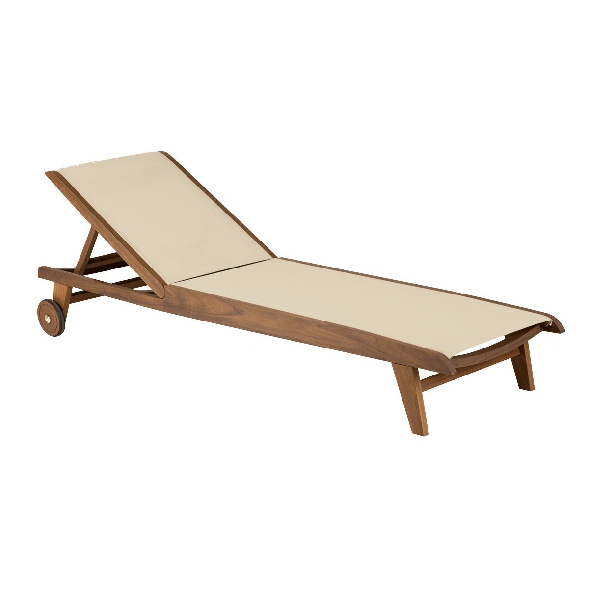 Topaz Sling Chaise Lounge - Beige