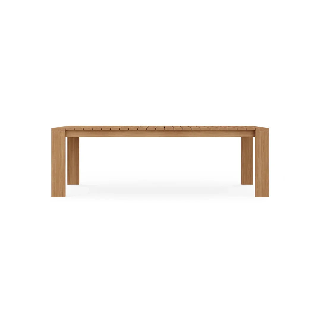 Beja Dining Table#Finish_Natural Sanded