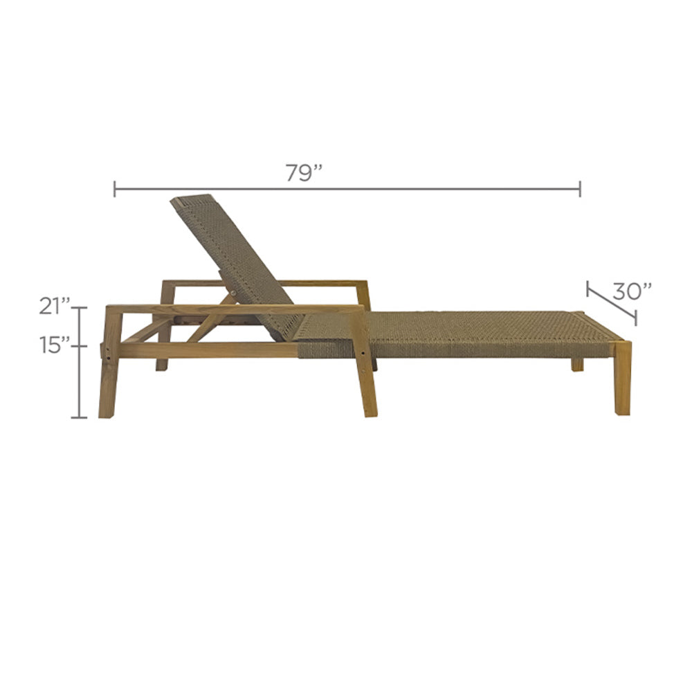 Royal Teak Admiral Chaise Lounge