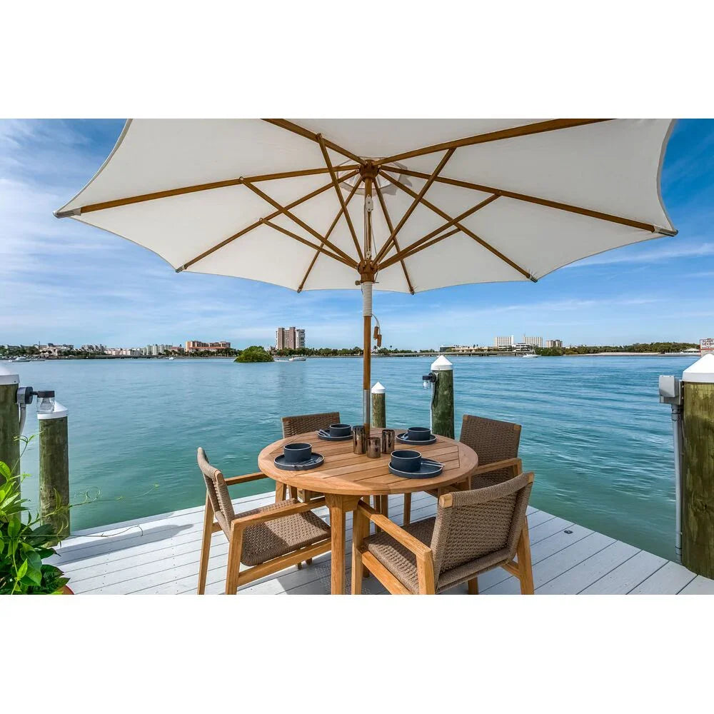 Royal Teak Admiral 50" Round Dining Table detail