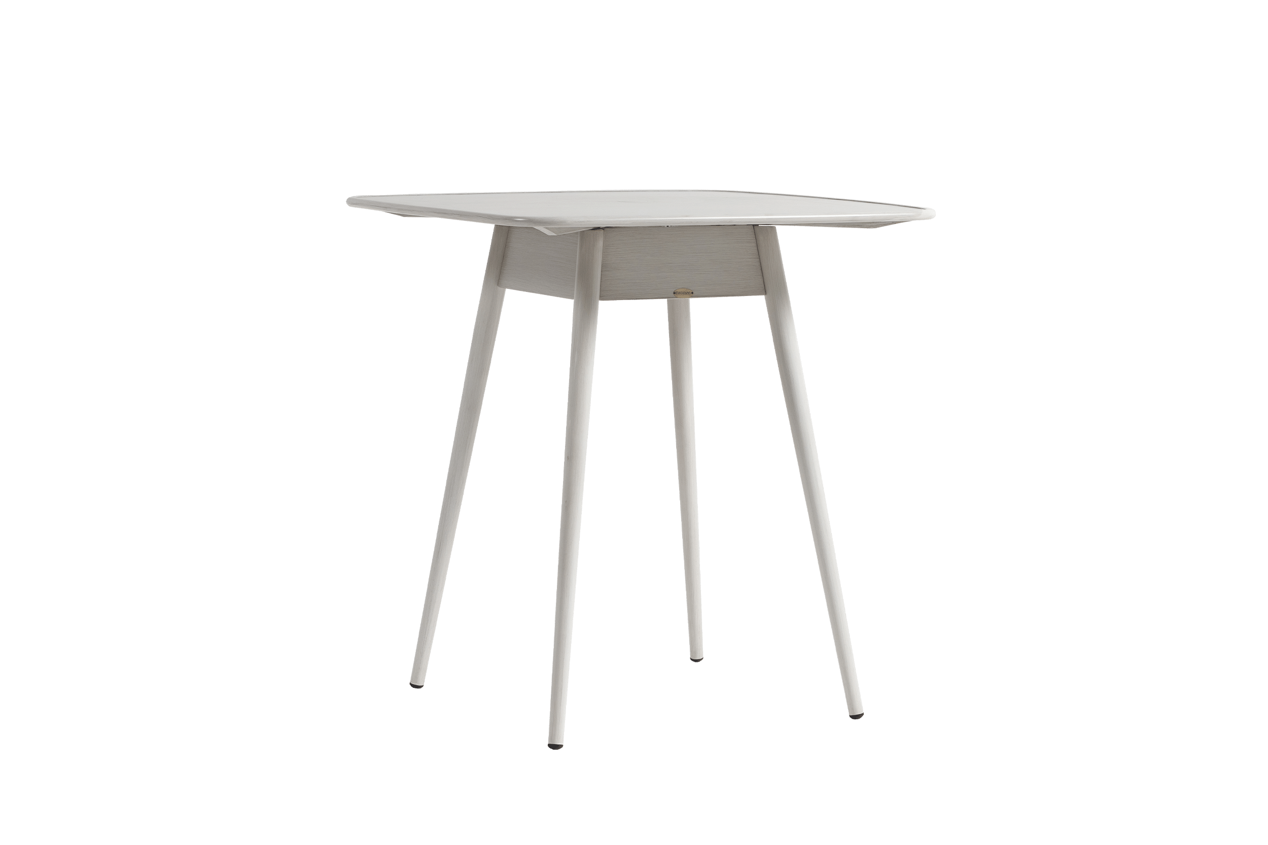 Coconut Grove Alinea 39" Square Bar Table with Umbrella Hole - Whitewash